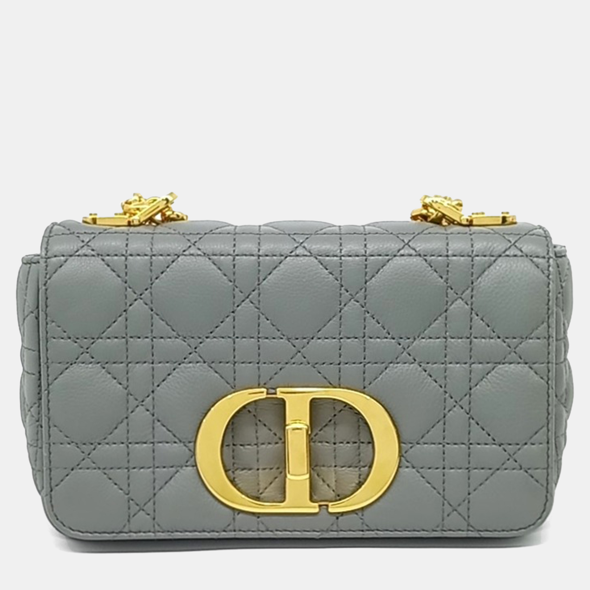 

Dior Grey Leather Carobac Small
