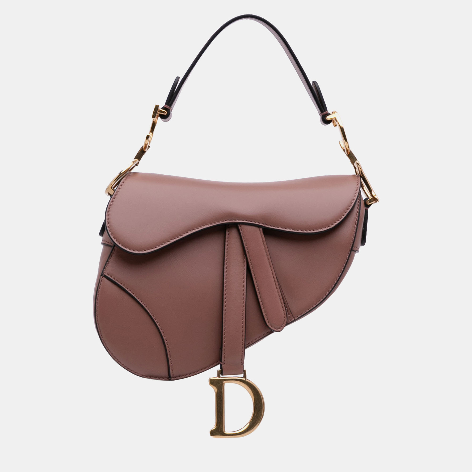 Dior Pink Mini Leather Saddle Bag
