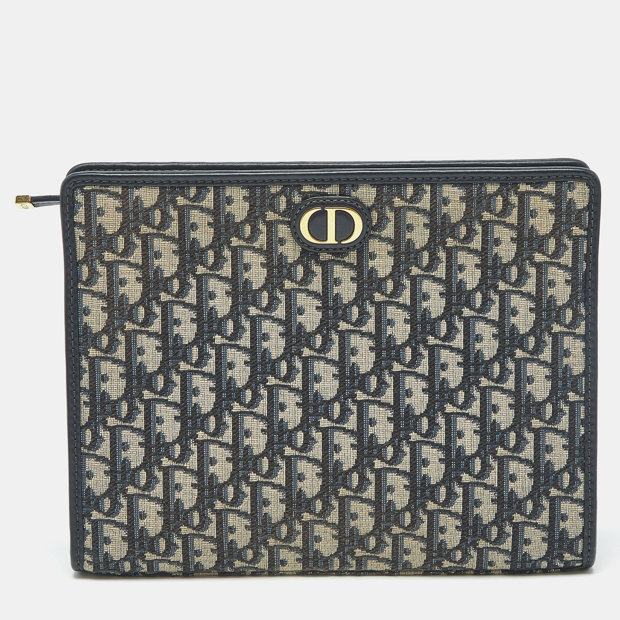 

Dior Navy Blue Oblique Canvas 30 Montaigne Pouch