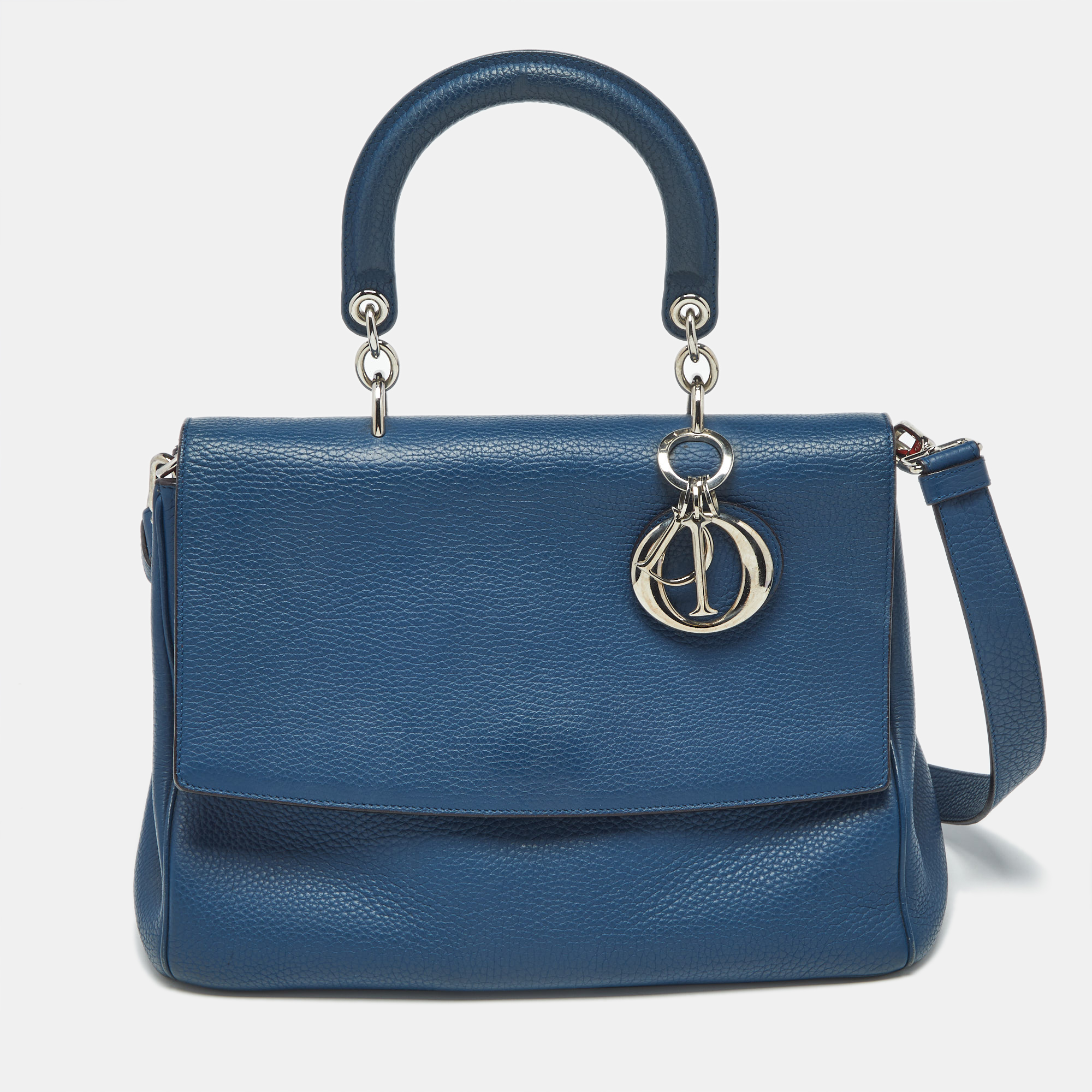 

Dior Navy Blue Leather  Be Dior Flap Bag