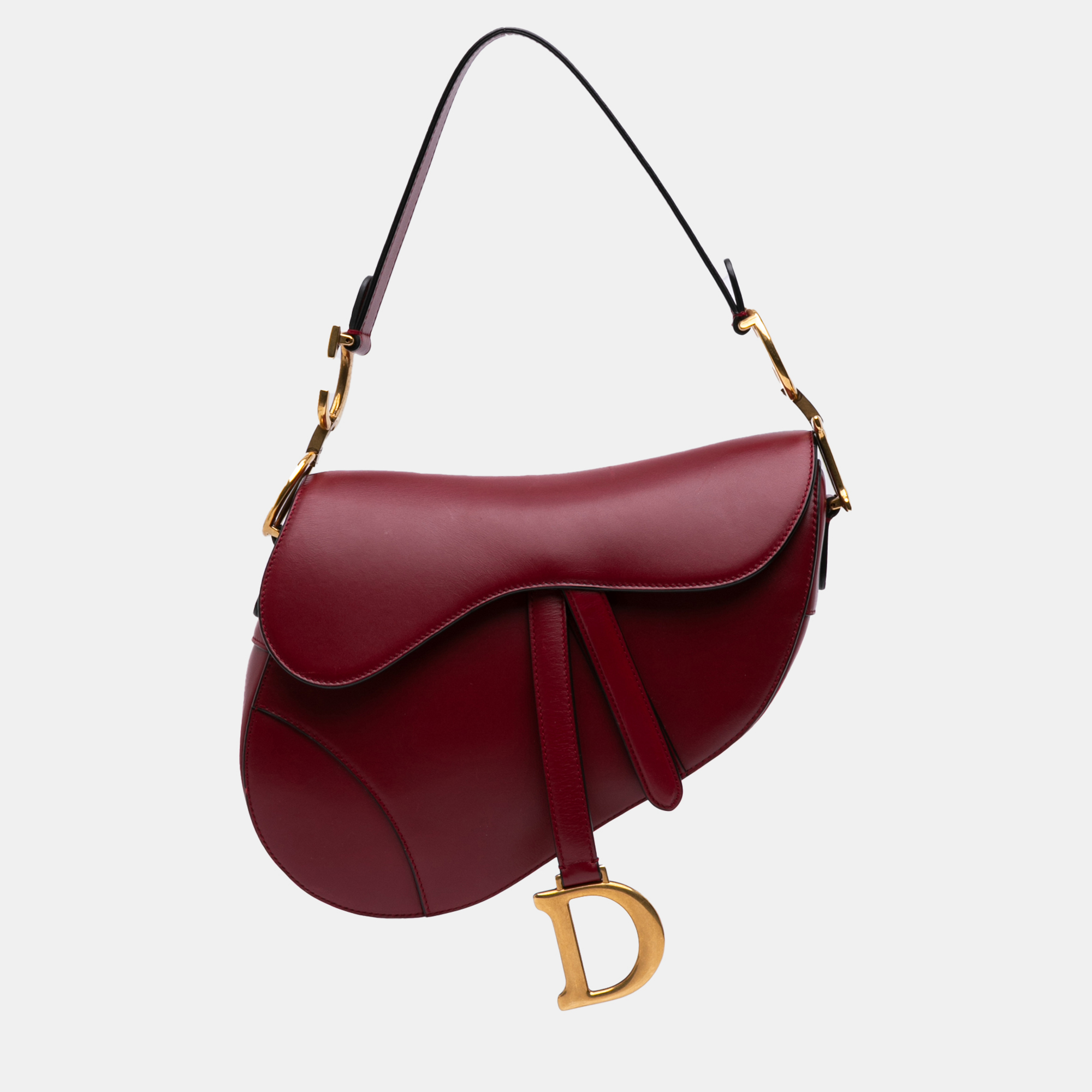 

Dior Red Smooth Calfskin Saddle Bag