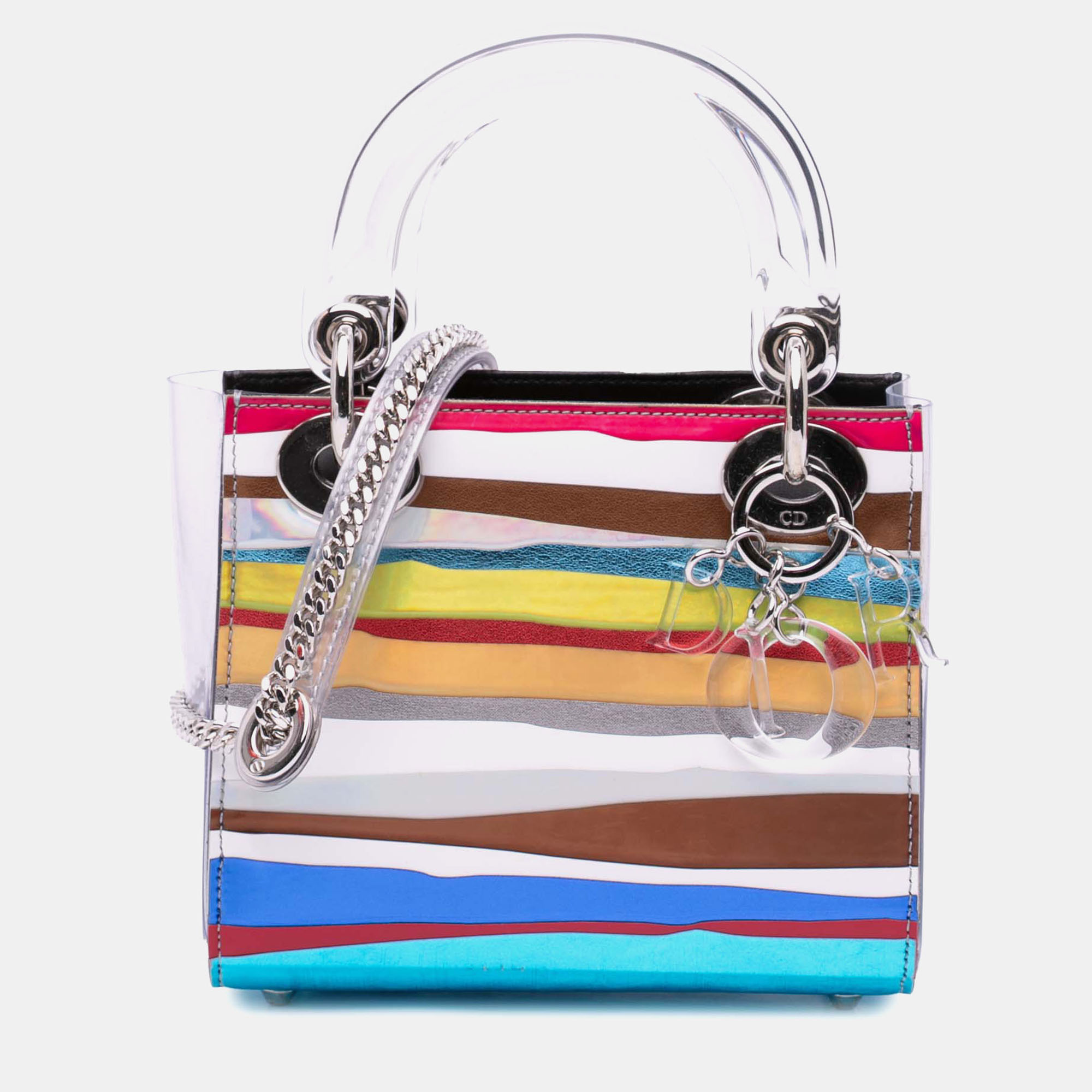 

Dior Lady Dior Medium PVC Technical Fabric Handbag, Multicolor
