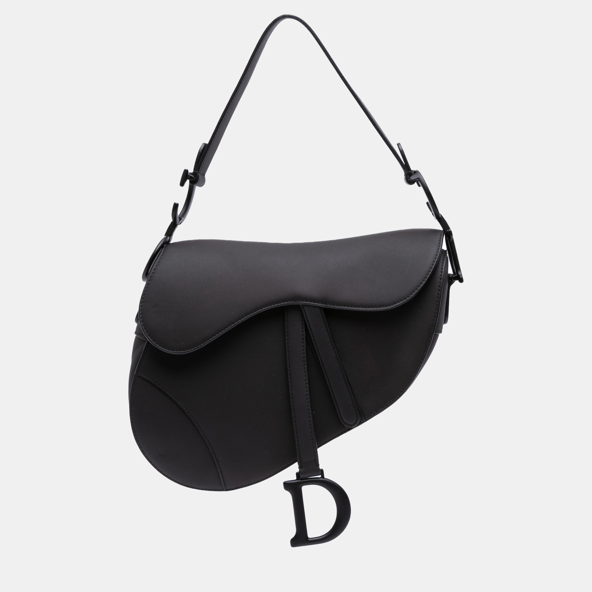 

Dior Black Ultra Matte Calfskin Saddle Bag