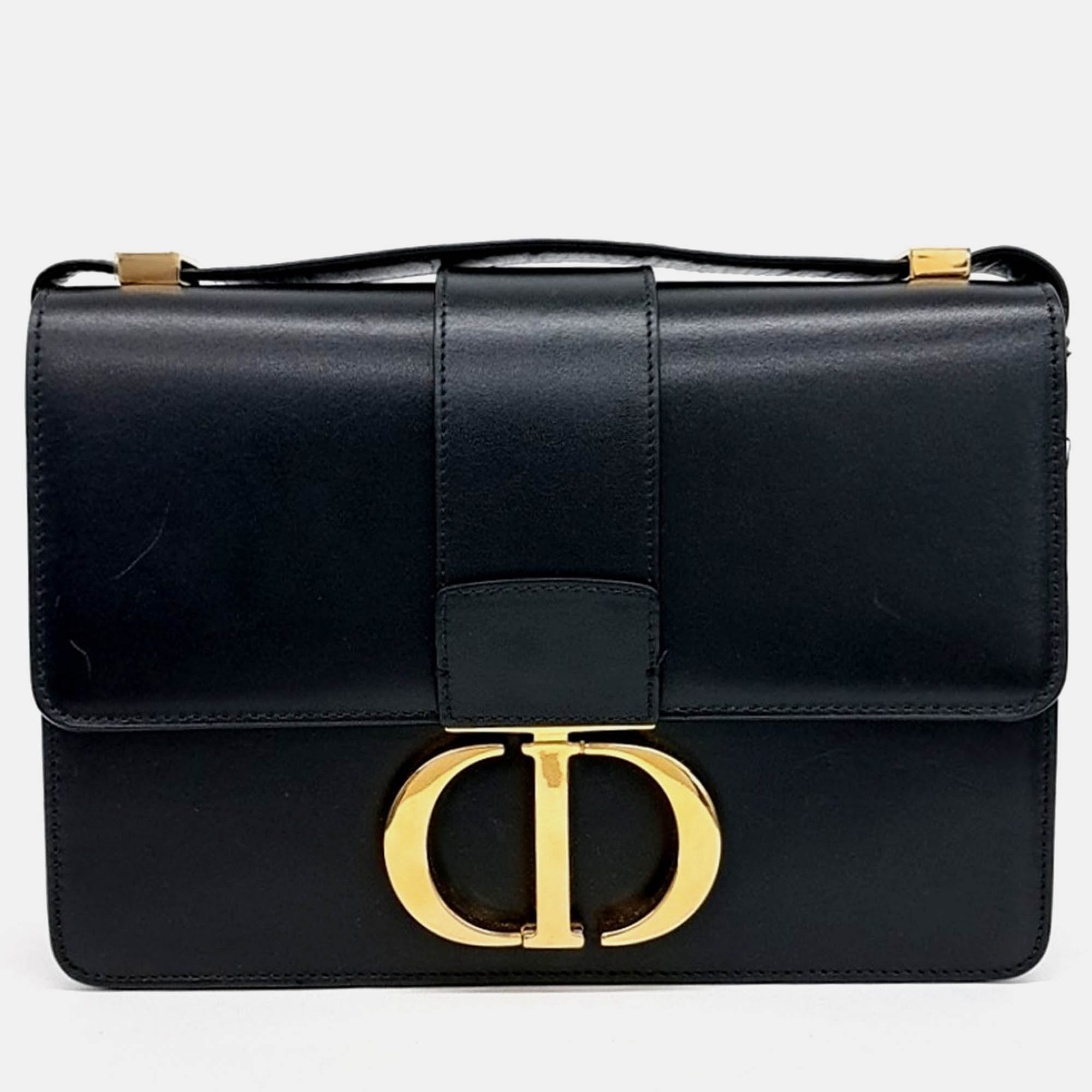 

Dior Black Leather 30 Montaigne Bag