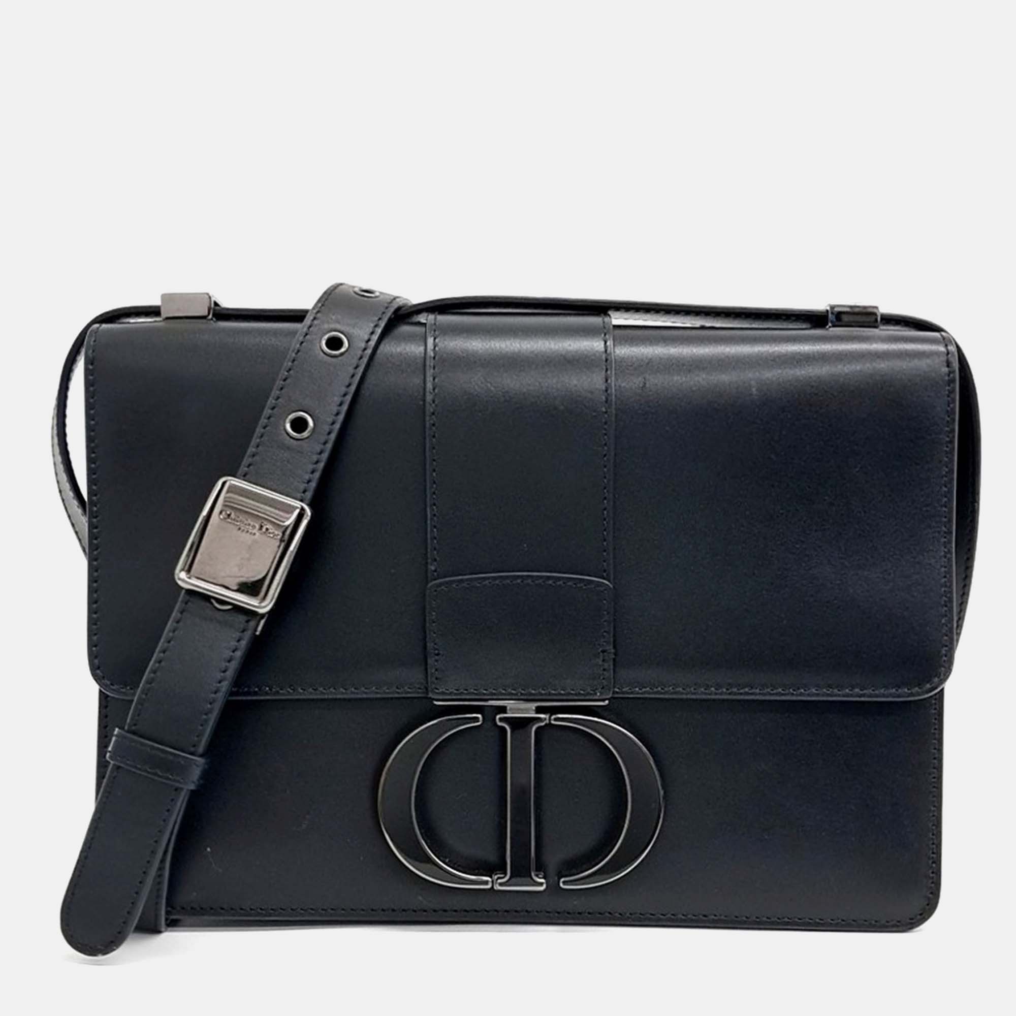 

Dior Black Leather 30 Montaigne Bag