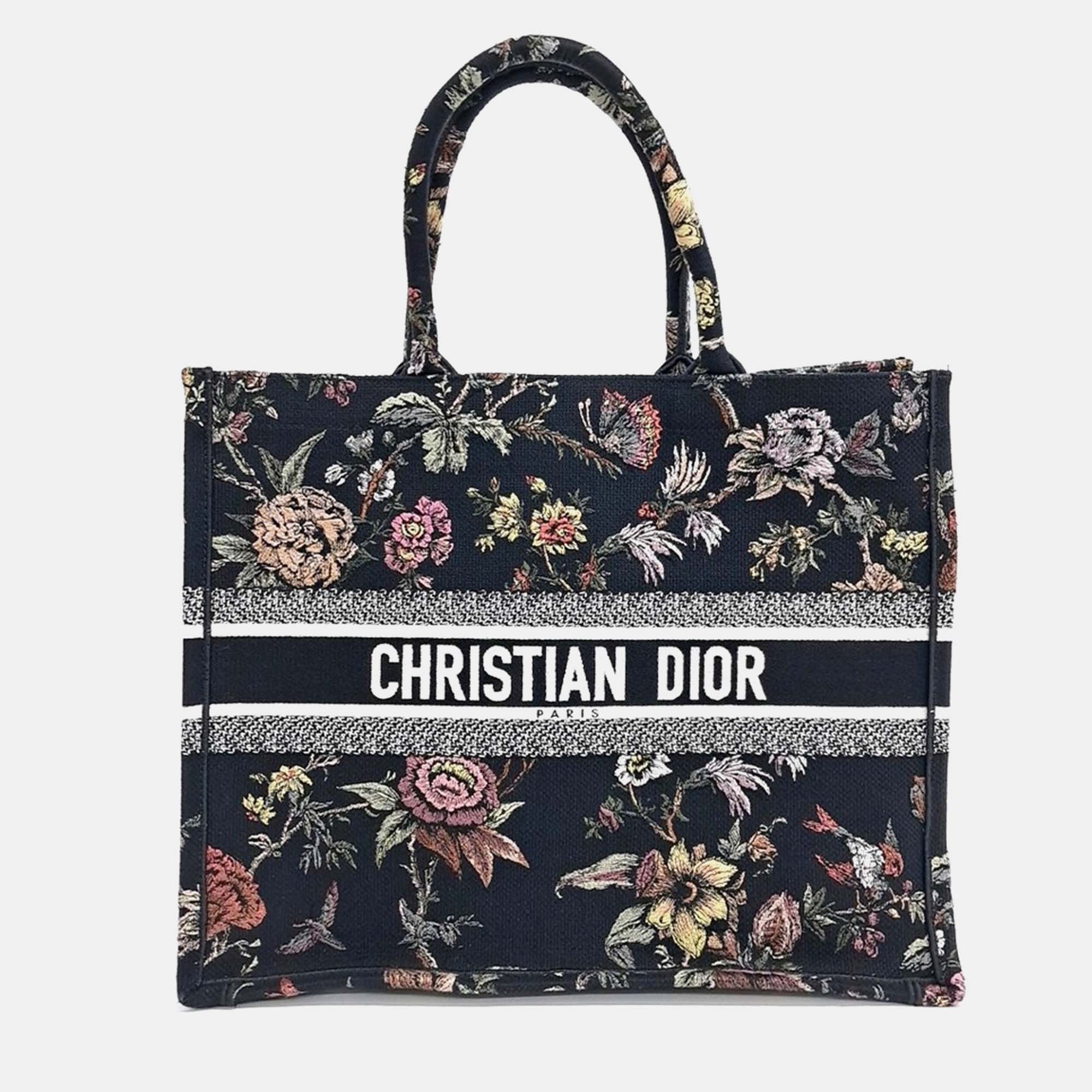 Pre-owned Dior Multicolor Fabric Book Tote