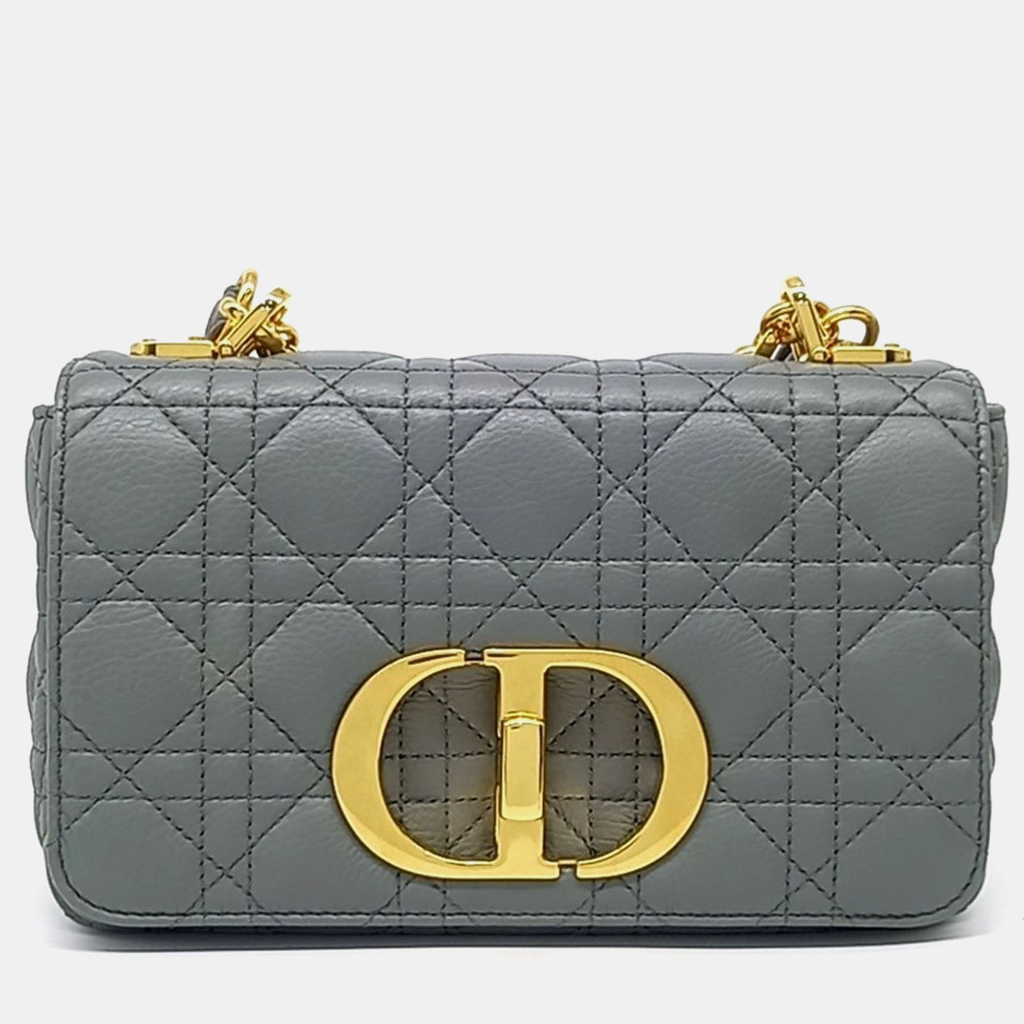 

Dior Grey Leather Carobag Small bag