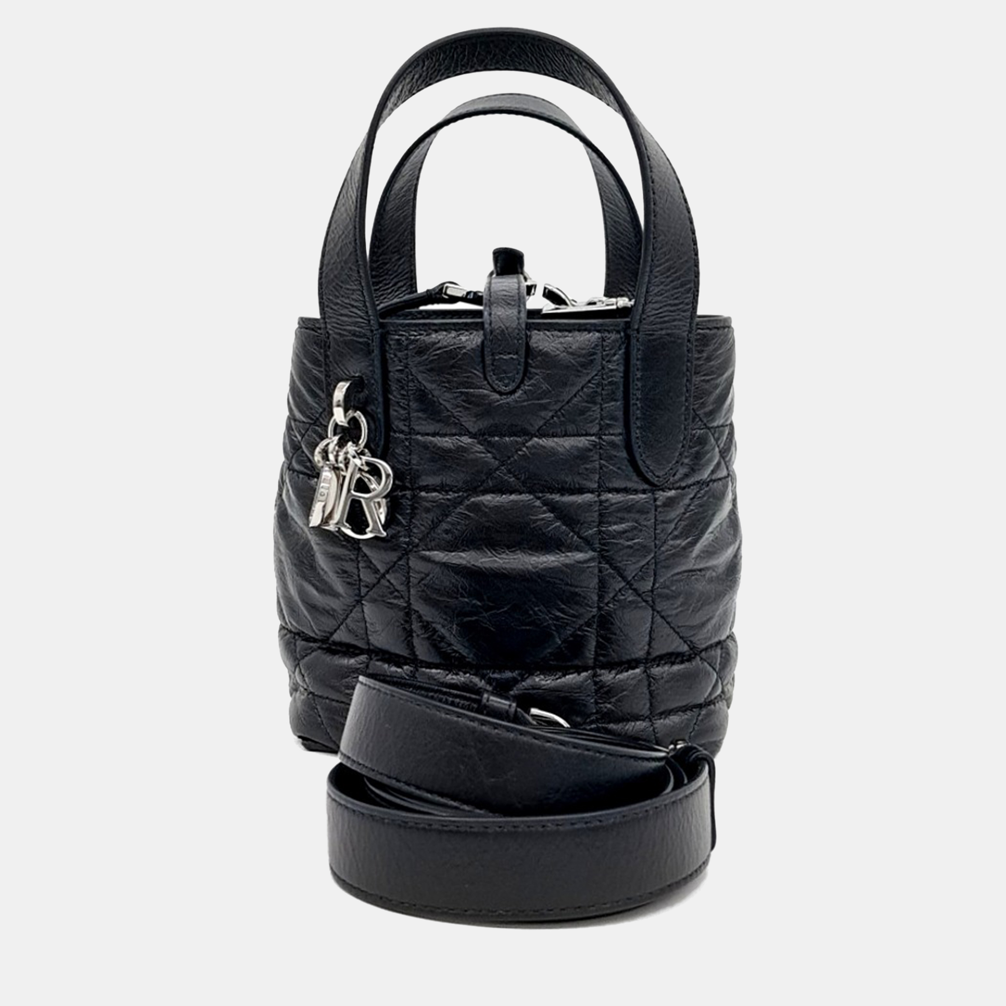 

Dior Black Leather Toujours Vertical Nano bag