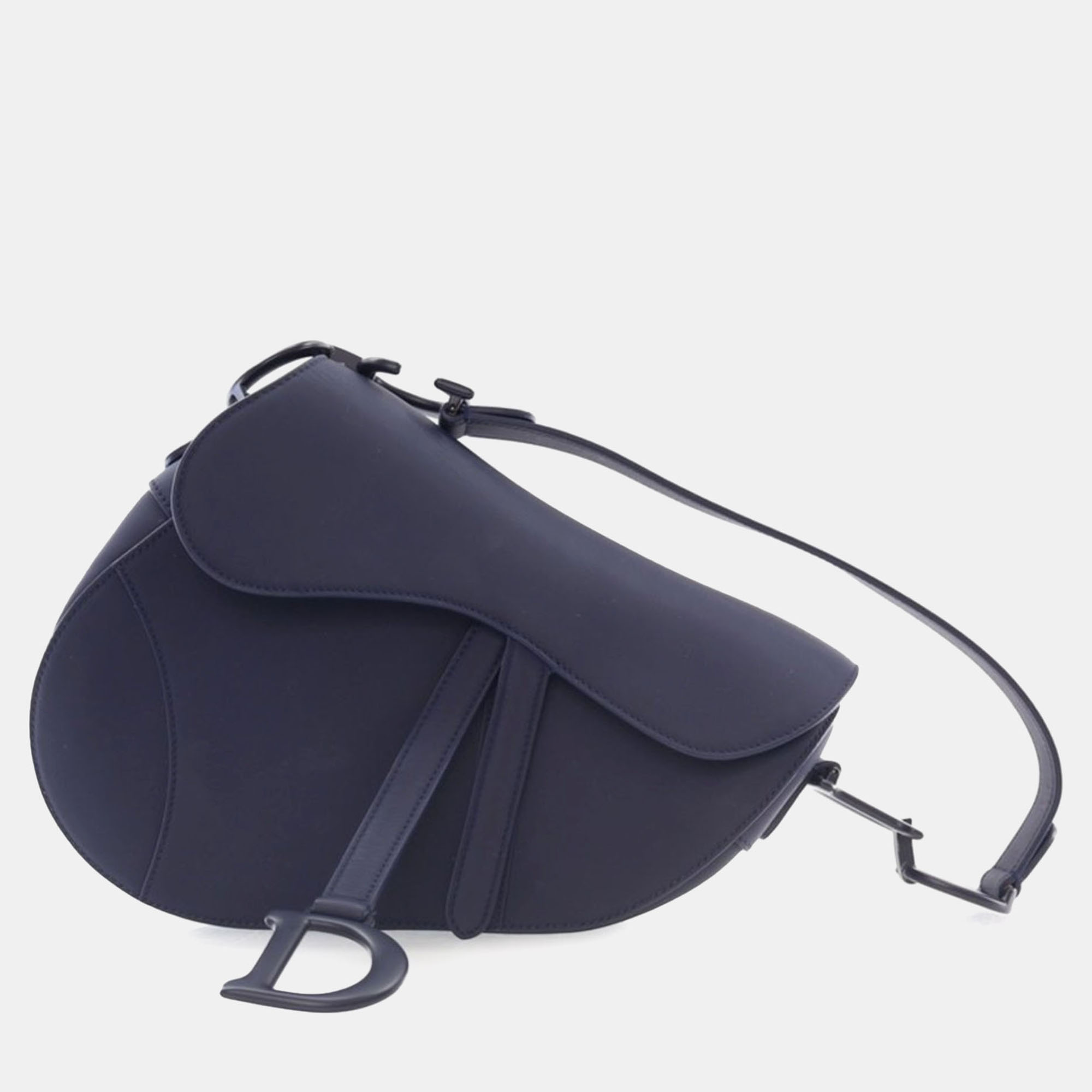 

Dior Blue Ultra Matte Calfskin Saddle Bag