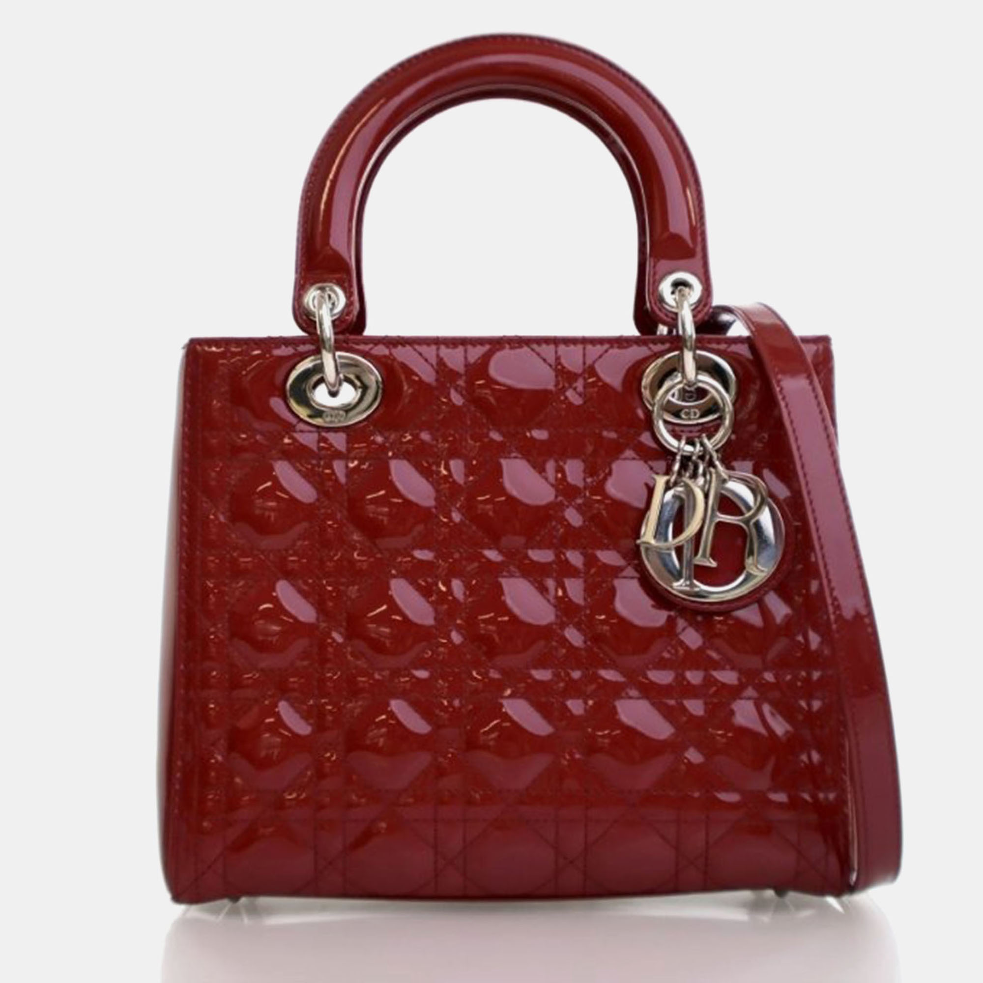 

Dior Medium Patent Lady Dior, Red