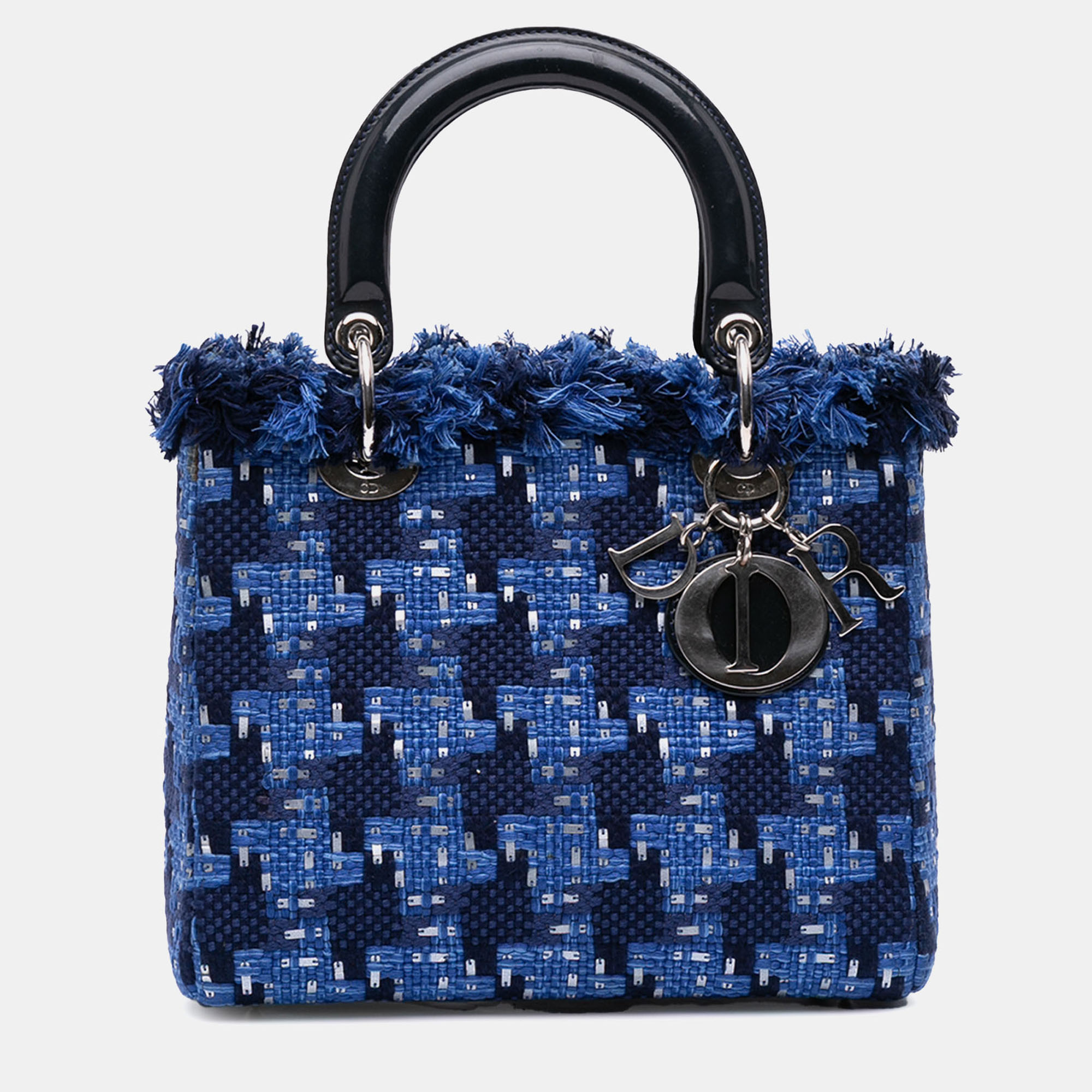 

Dior Blue Medium Tweed Lady Dior