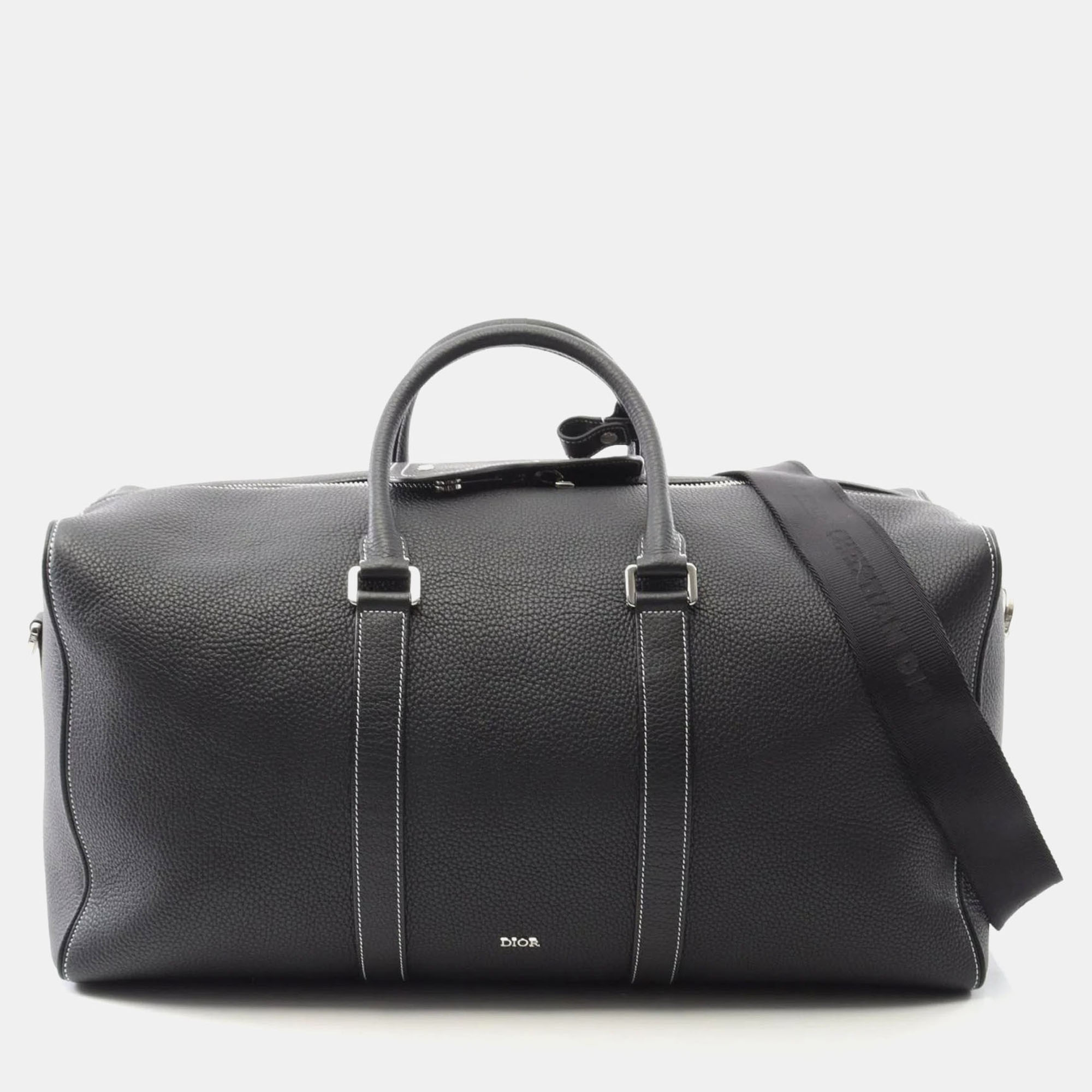 

Dior Rango 50 Black Leather Boston Bag