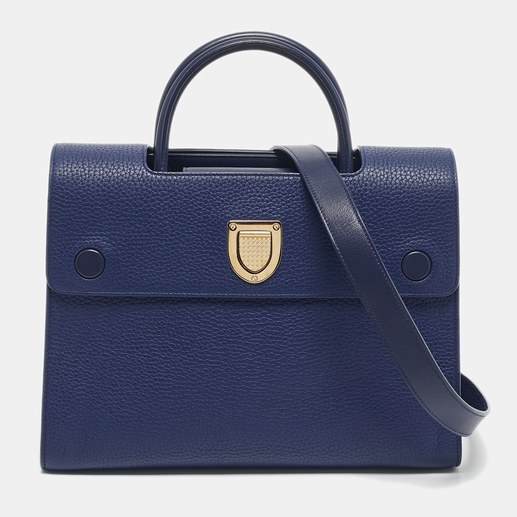 

Dior Navy Blue Leather  Diorever Tote
