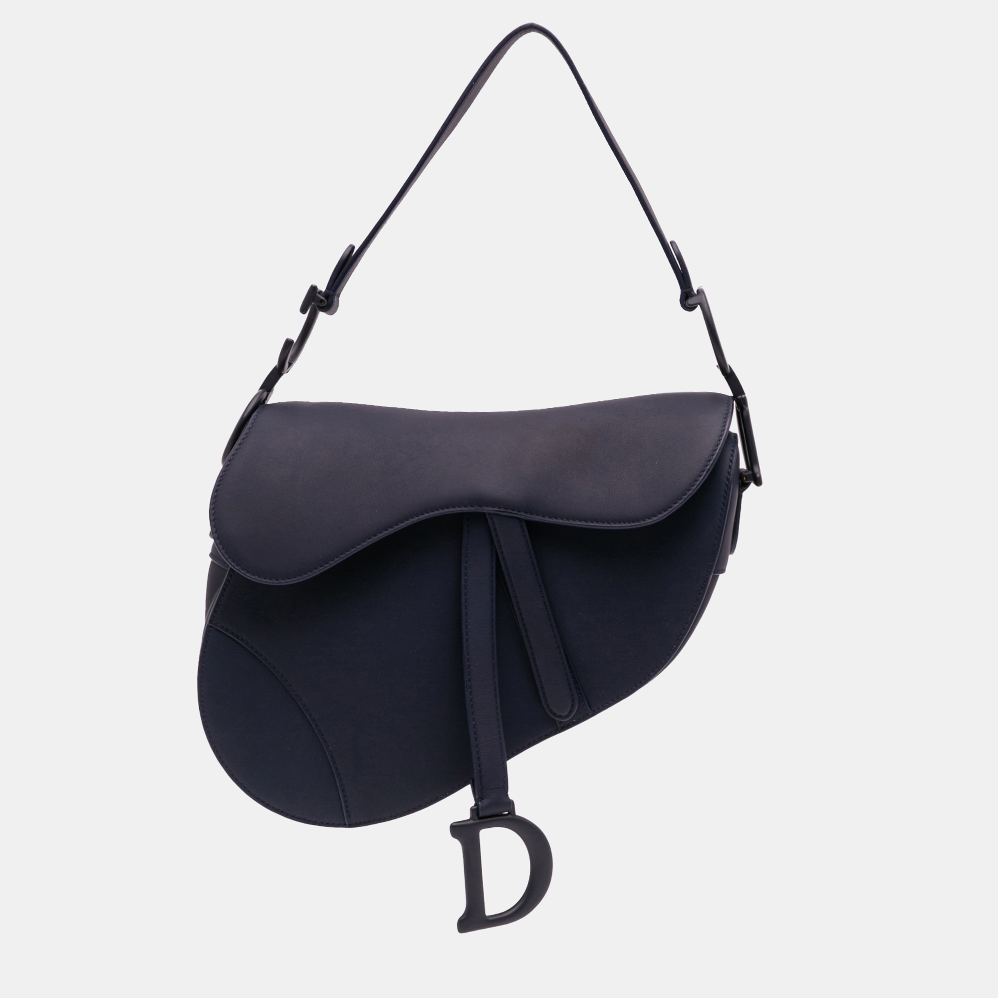 

Dior Blue Ultra Matte Calfskin Saddle Bag