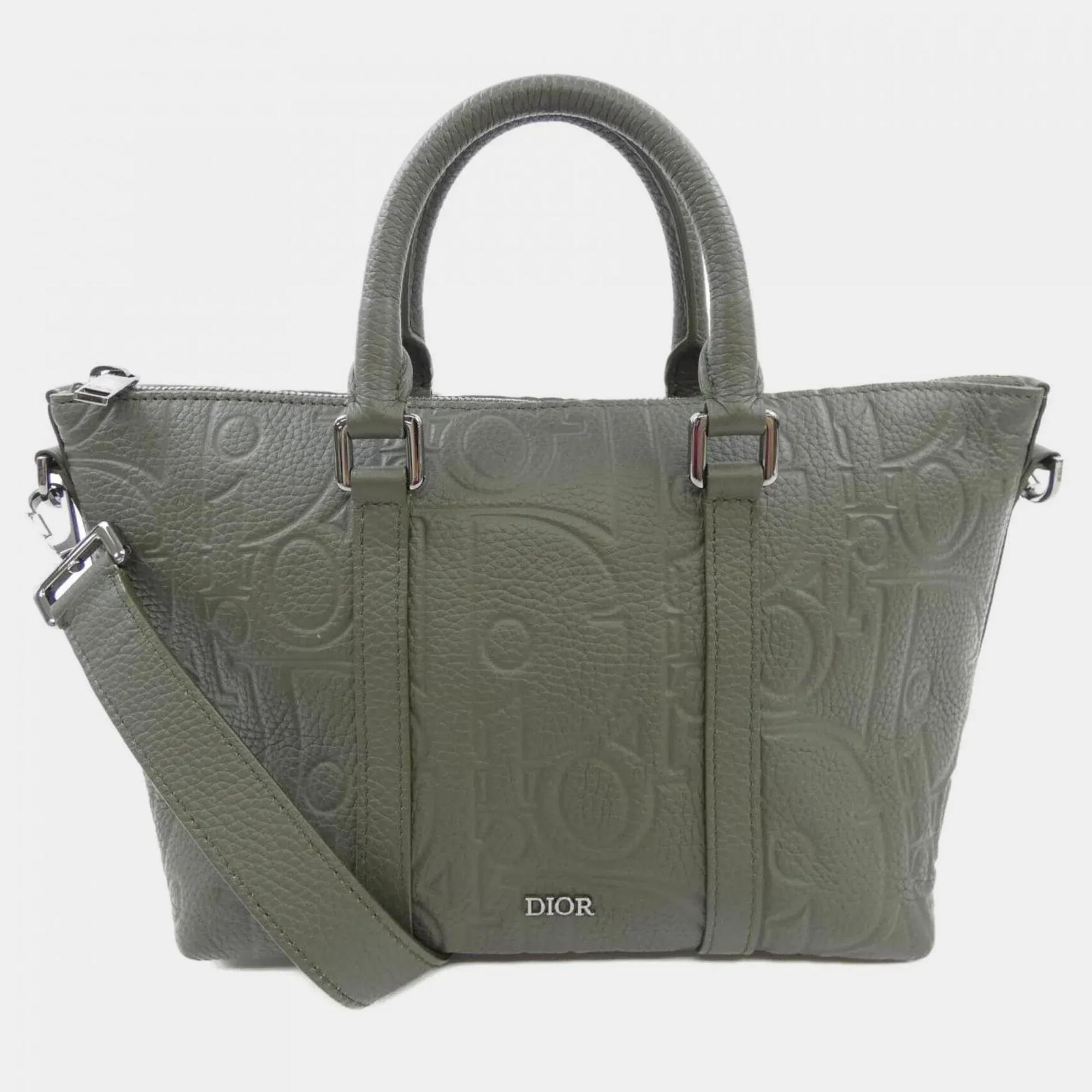 

Dior Weekender Green Leather Tote Bag