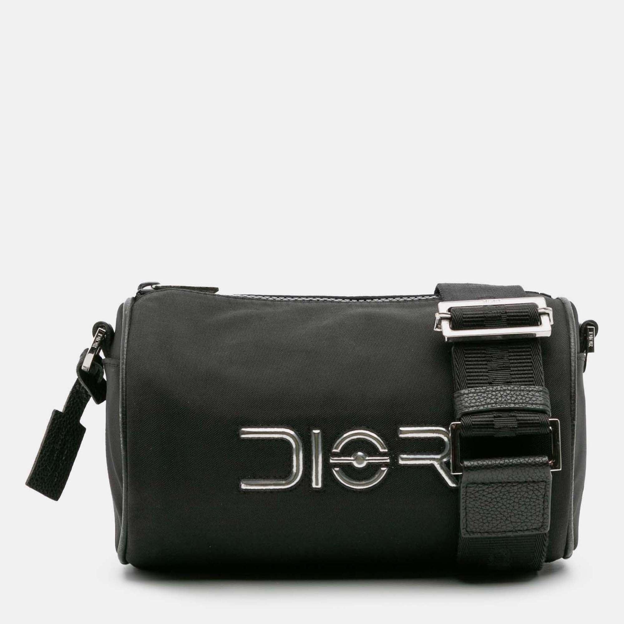 Pre-owned Dior Black Hajime Sorayama Nylon Roller Bag