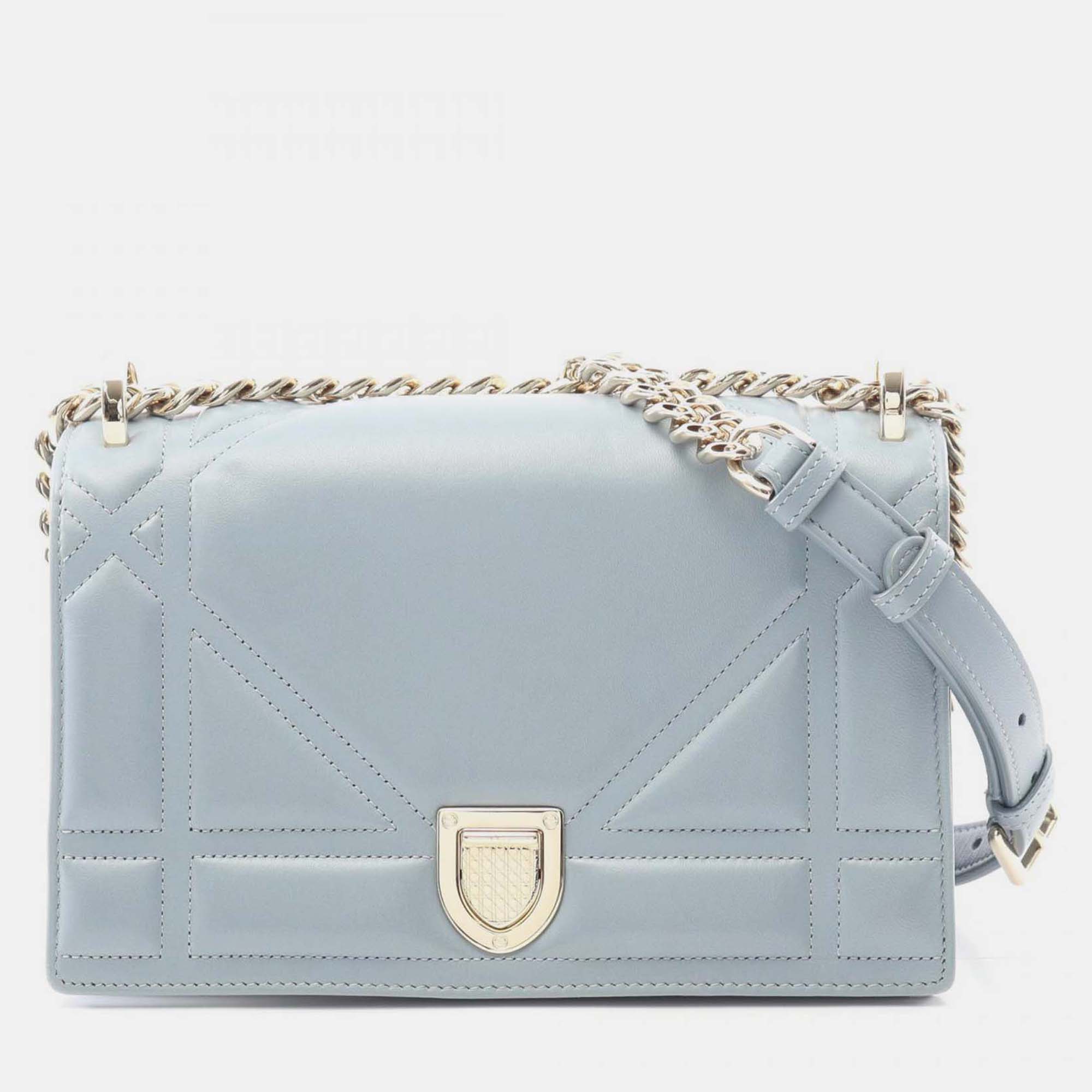 

Dior Blue Small Calfskin Diorama Flap