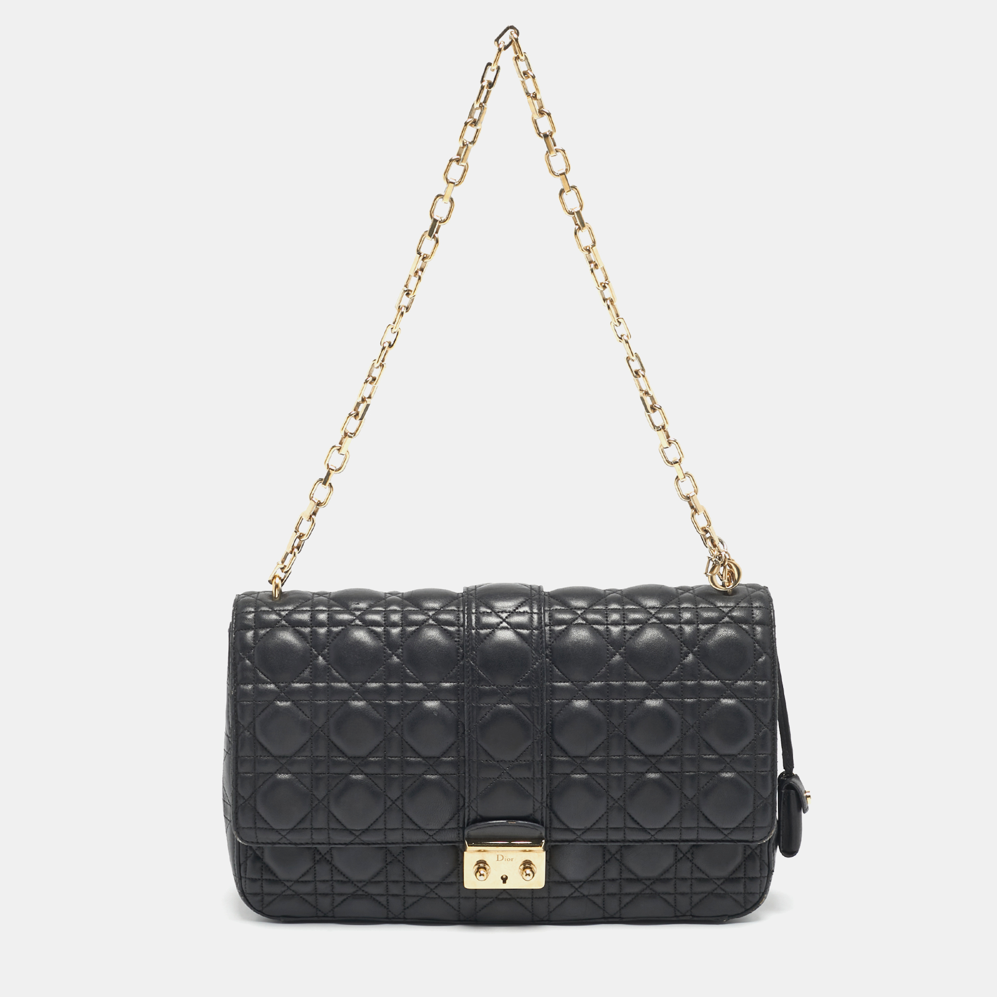 

Dior Black Cannage Leather  Miss Dior Shoulder Bag