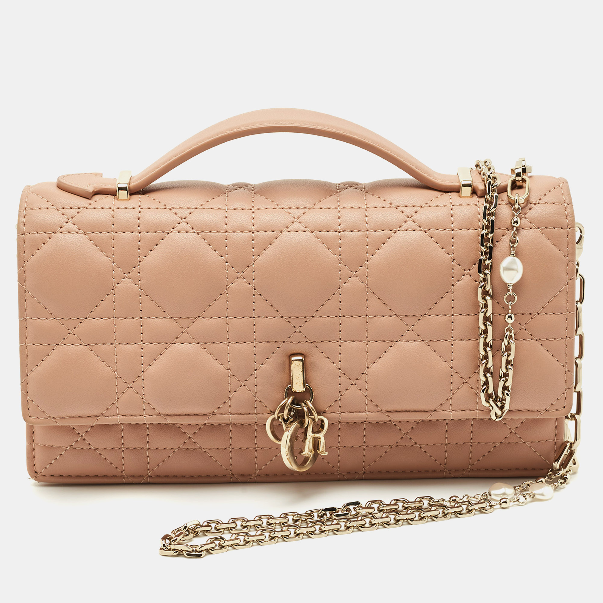 

Dior Dusty Pink Cannage Leather Mini My Dior Top Handle Bag