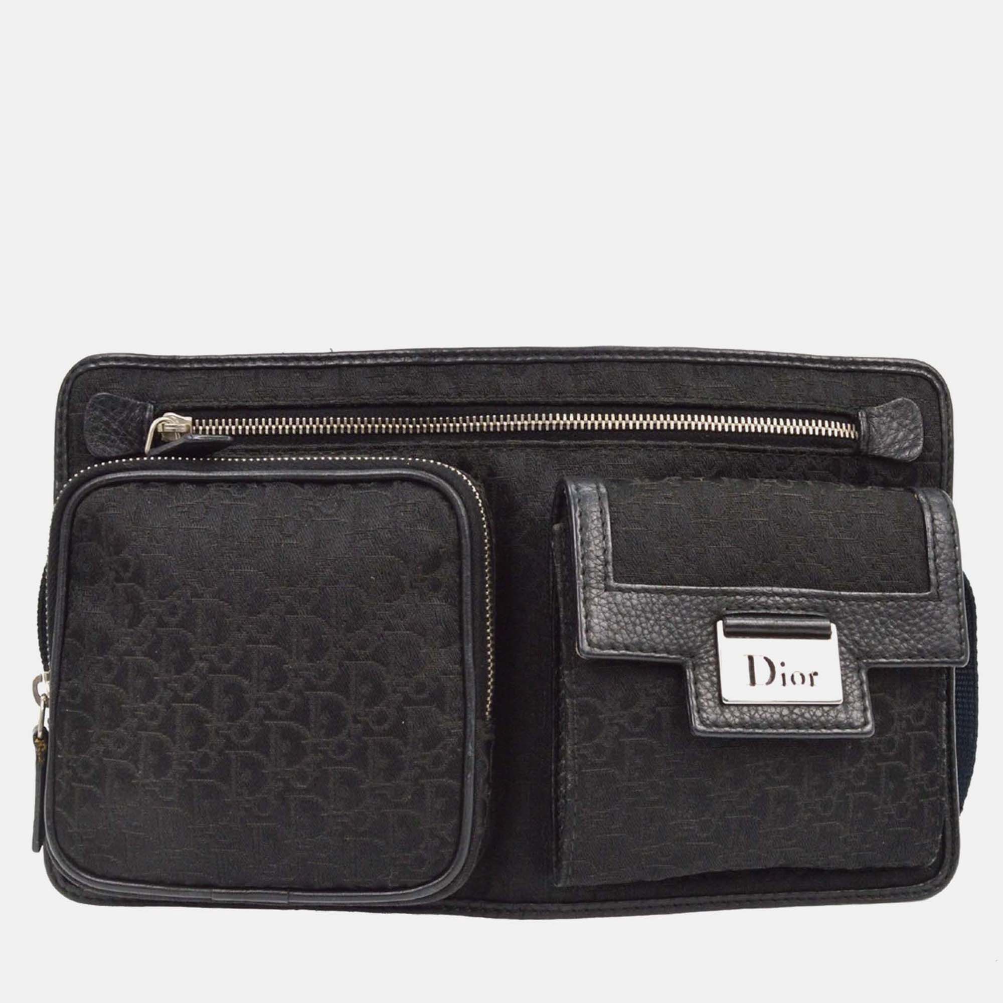 

Christian Dior Black Trotter Street Chic Bum Bag