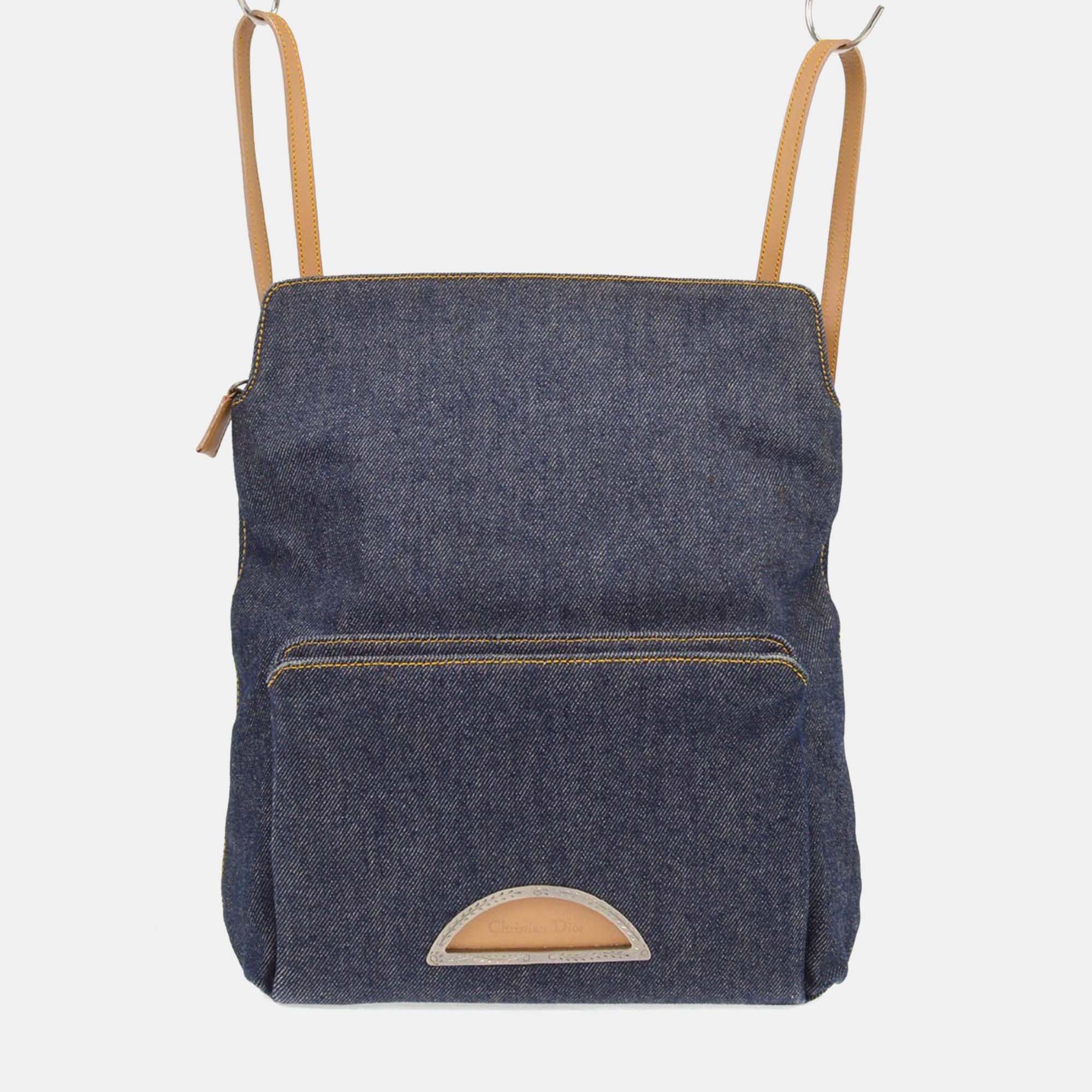 

Christian Dior Malice Blue Denim Backpack