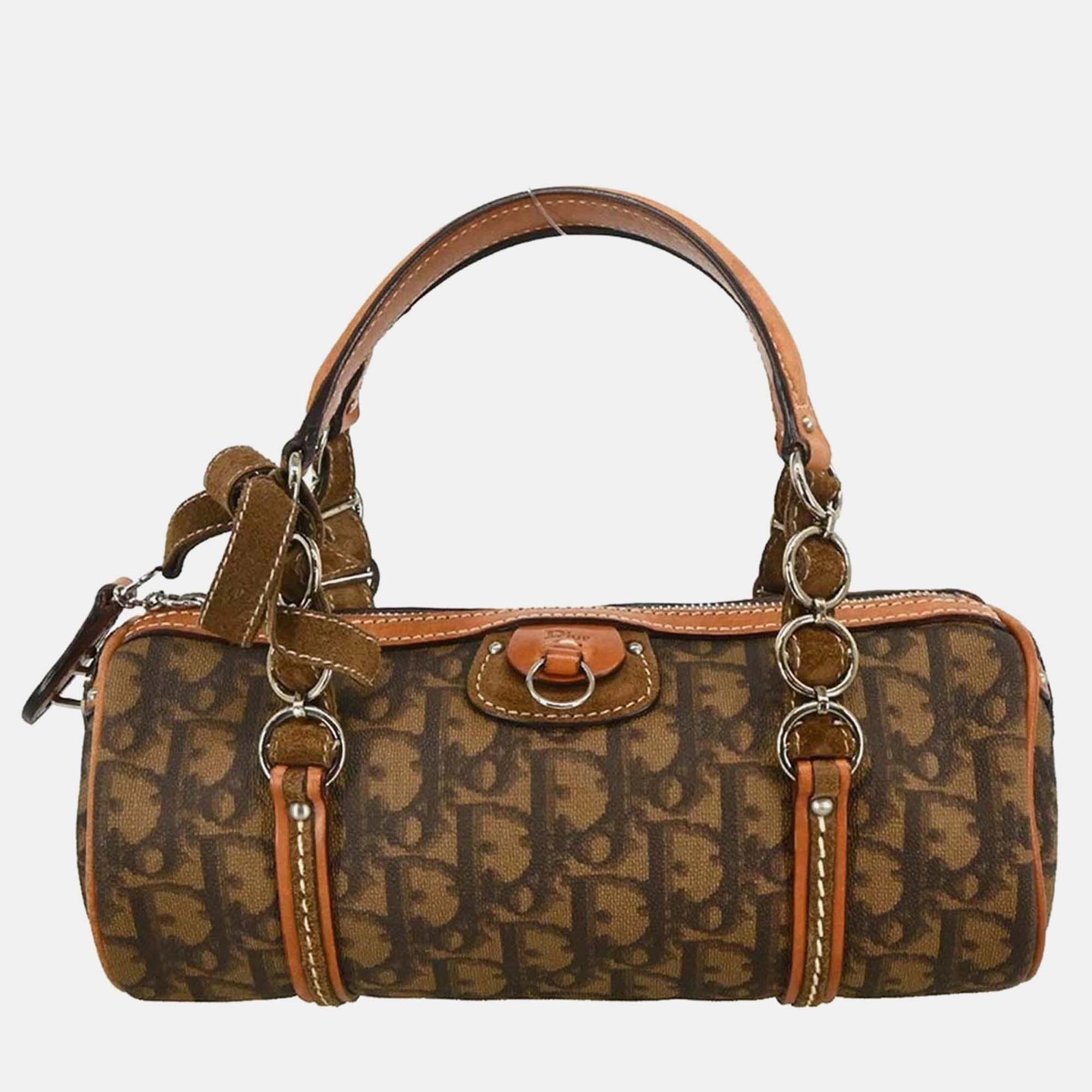 

Christian Dior Brown PVC Romanttic Trotter Handbag