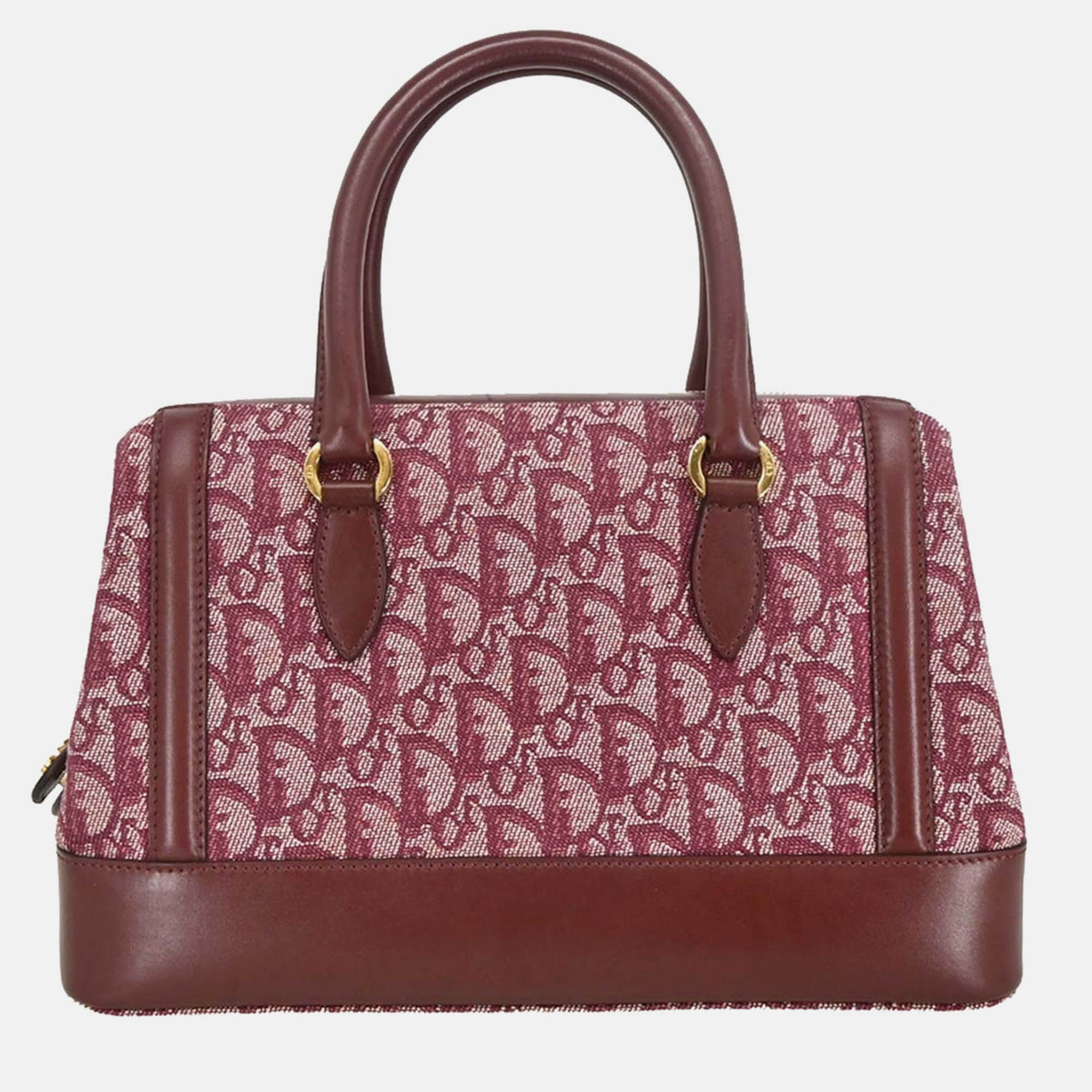 

Christian Dior Bordeaux Trotter Canvas Top Handle Bag, Red