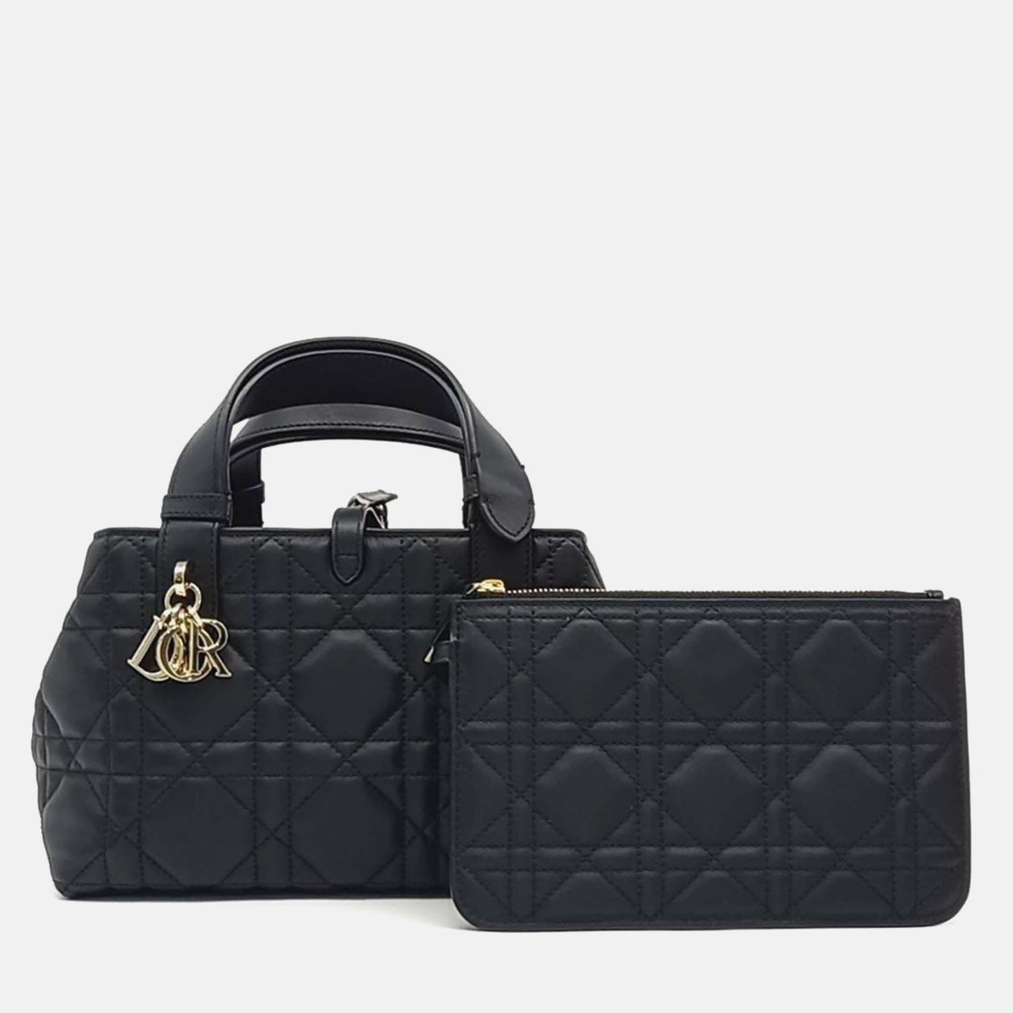

Christian Dior Toujours Black Leather Small Bag