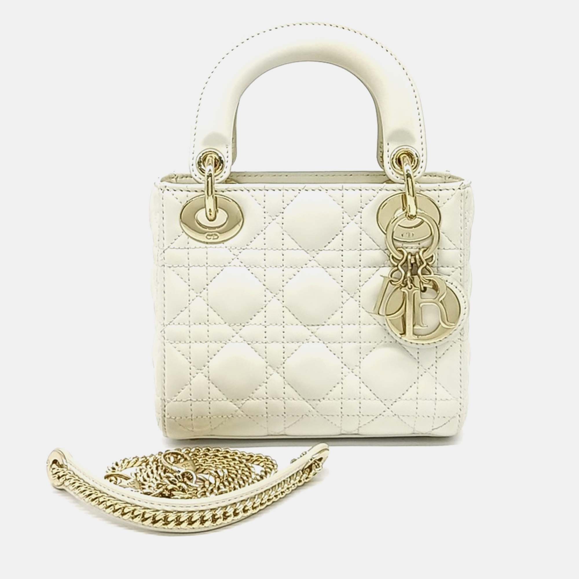 

Christian Dior Lady Bag Mini, White