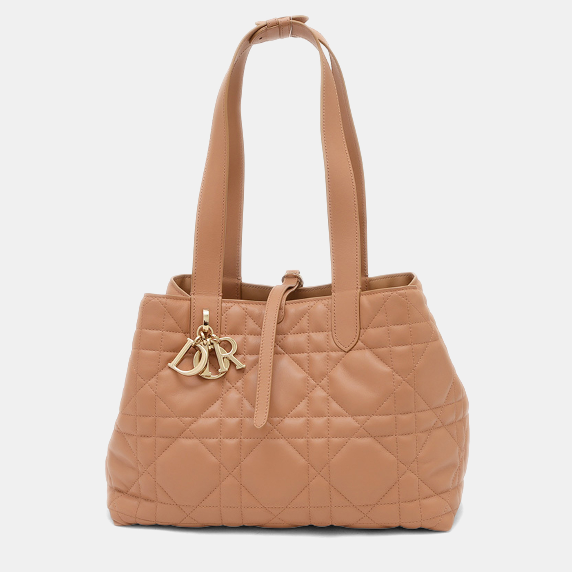 

Christian Dior Toujoux Beige Leather Medium 2-Way Handbag