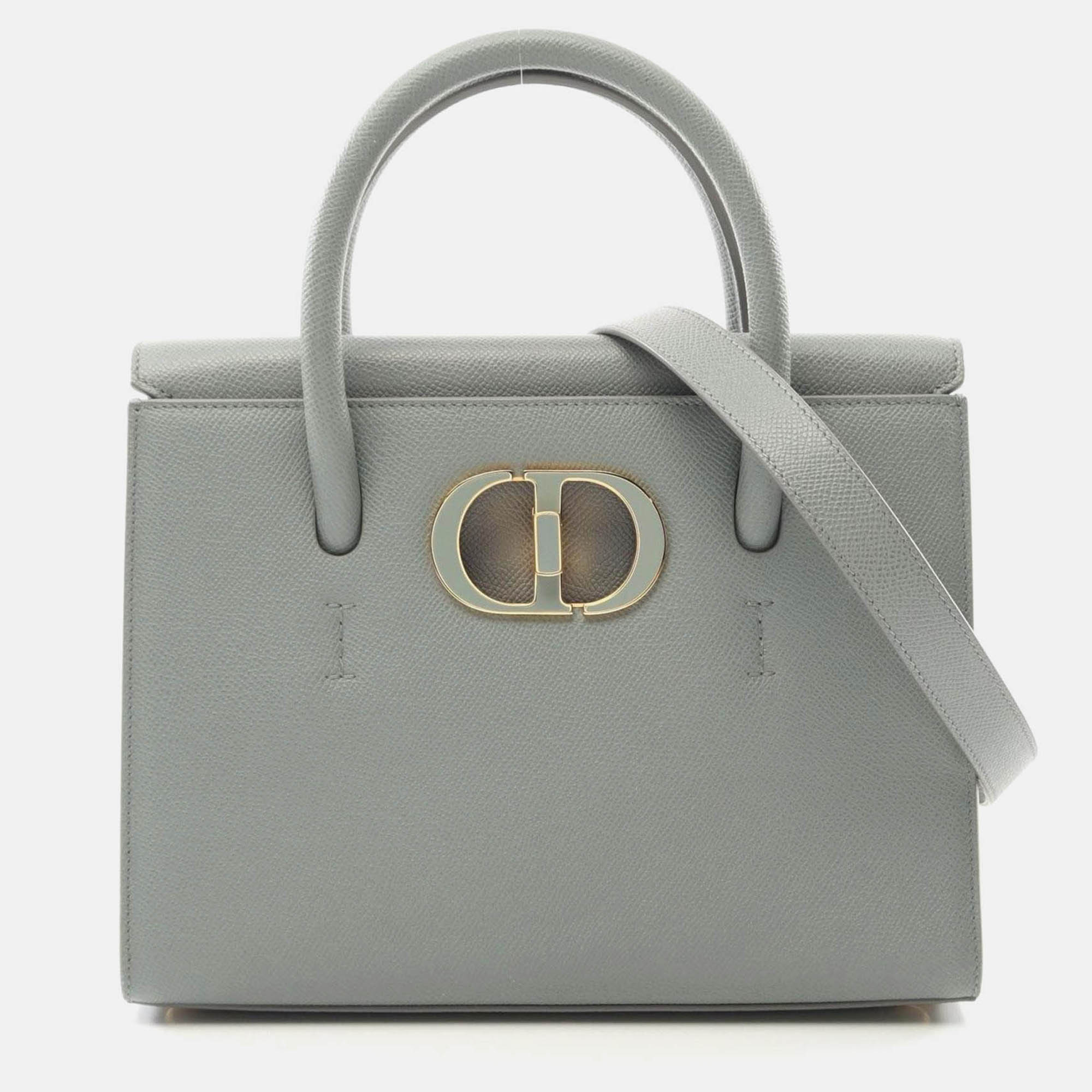 

Christian Dior Dior 30 Montaigne Saint Honore Handbag Leather Green