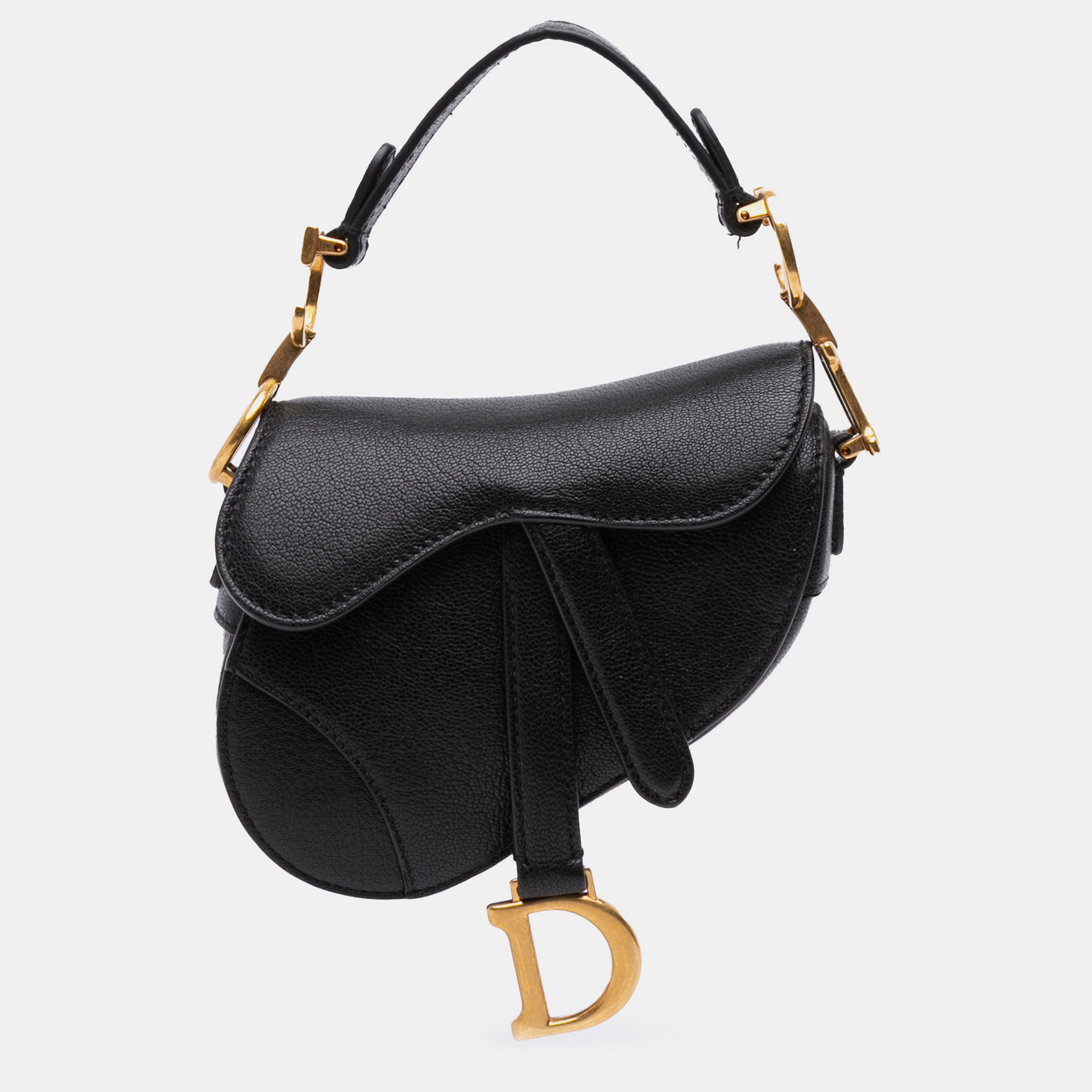 

Dior Black Micro Goatskin Saddle