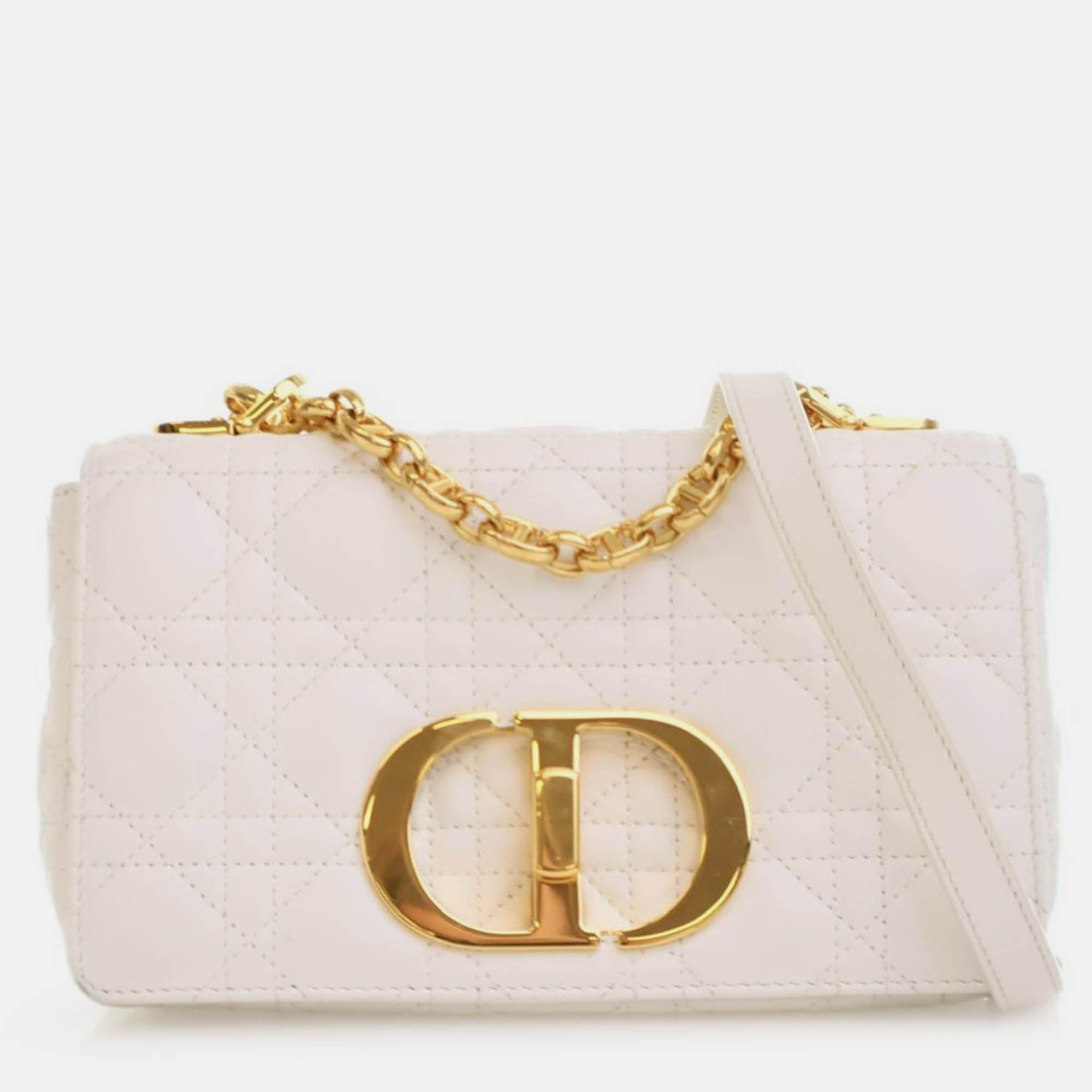 

Dior Small White Calfskin Caro