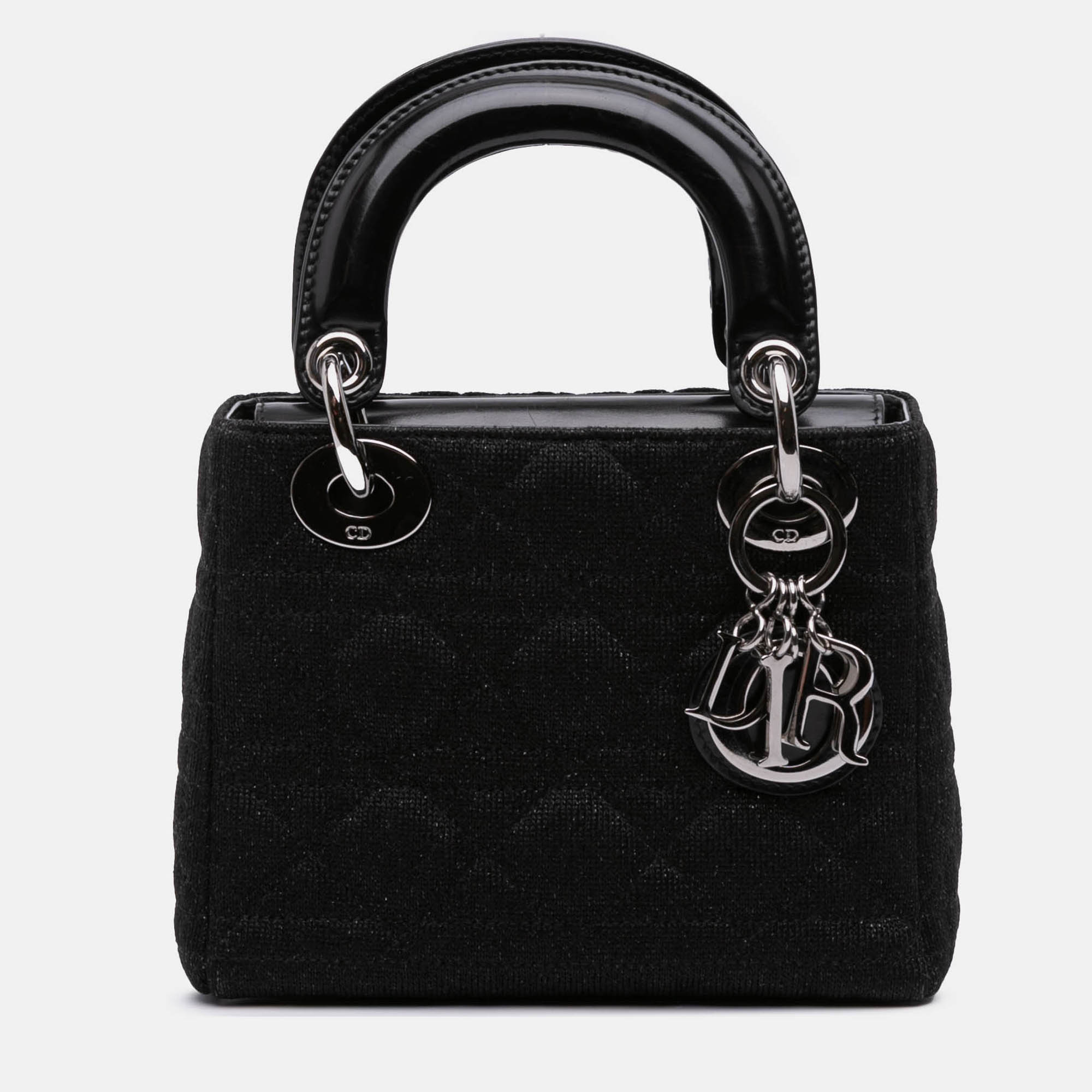 

Dior Black Mini Knit Cannage Lady Dior