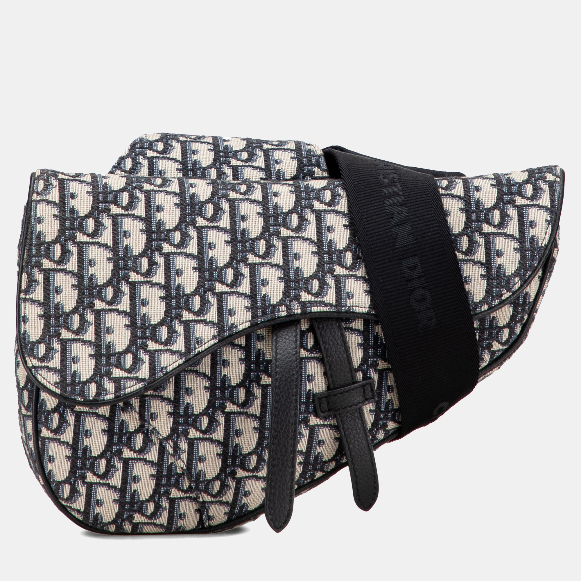 

Dior Navy Blue Oblique Canvas Saddle Crossbody
