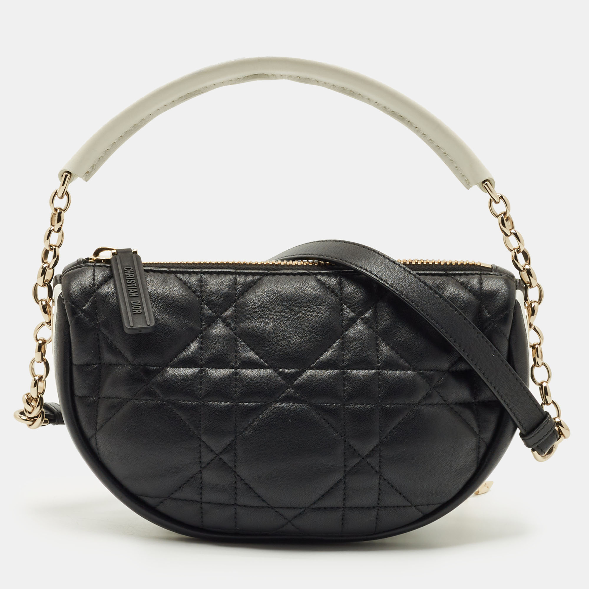 

Dior Black Cannage Leather  Vibe Hobo