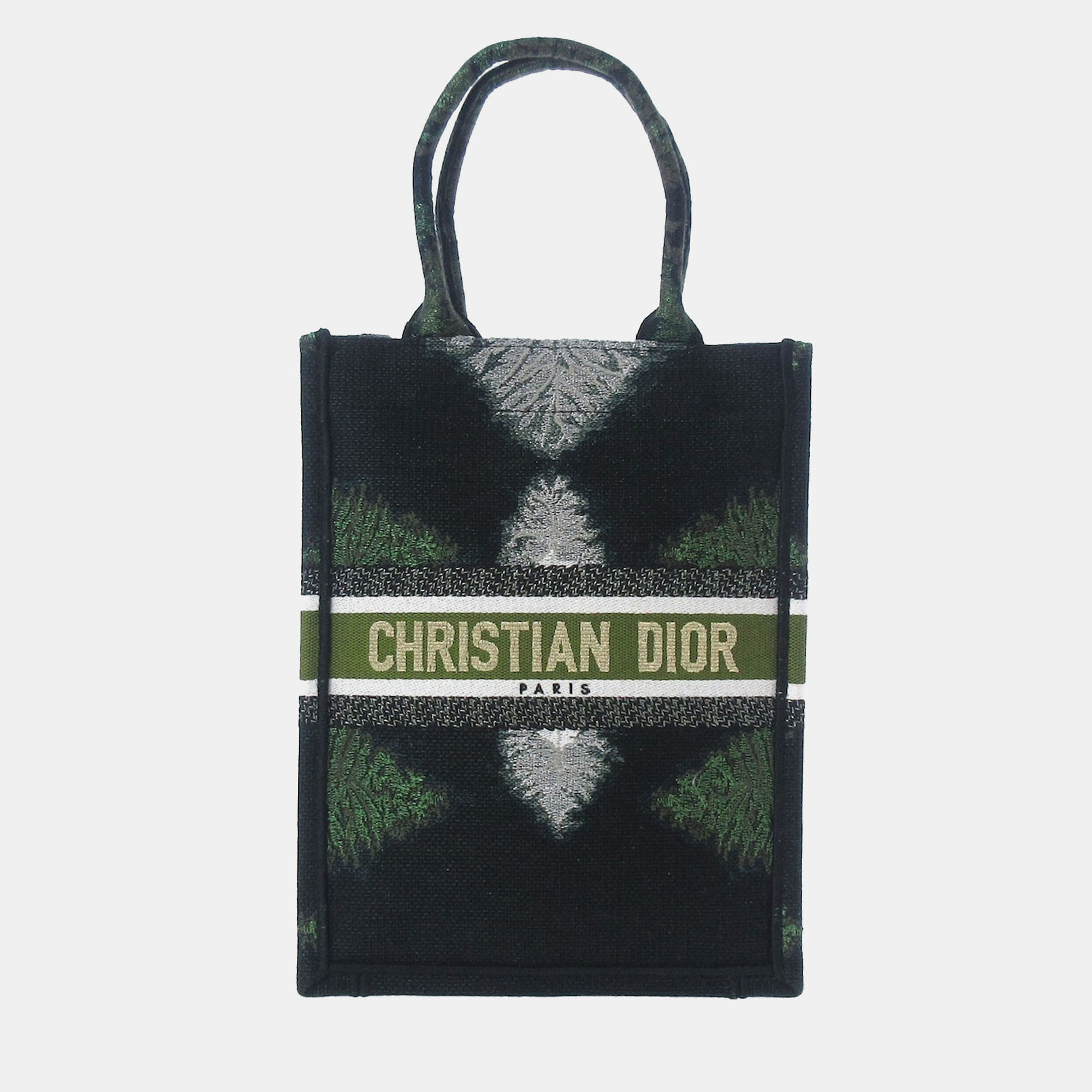 

Dior Green Tie Dye Vertical Book Tote