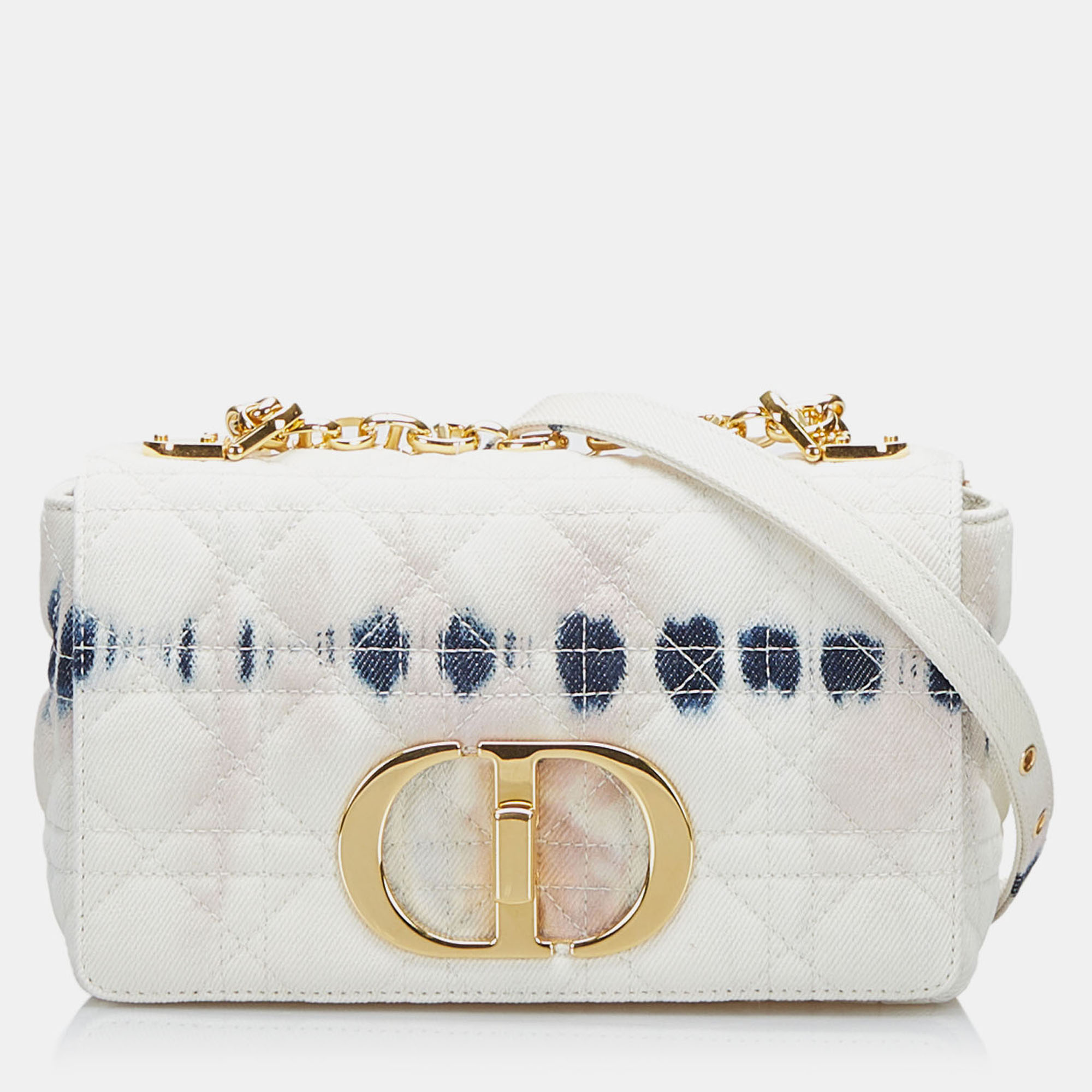 

Dior White Small Tie Dye Denim Caro