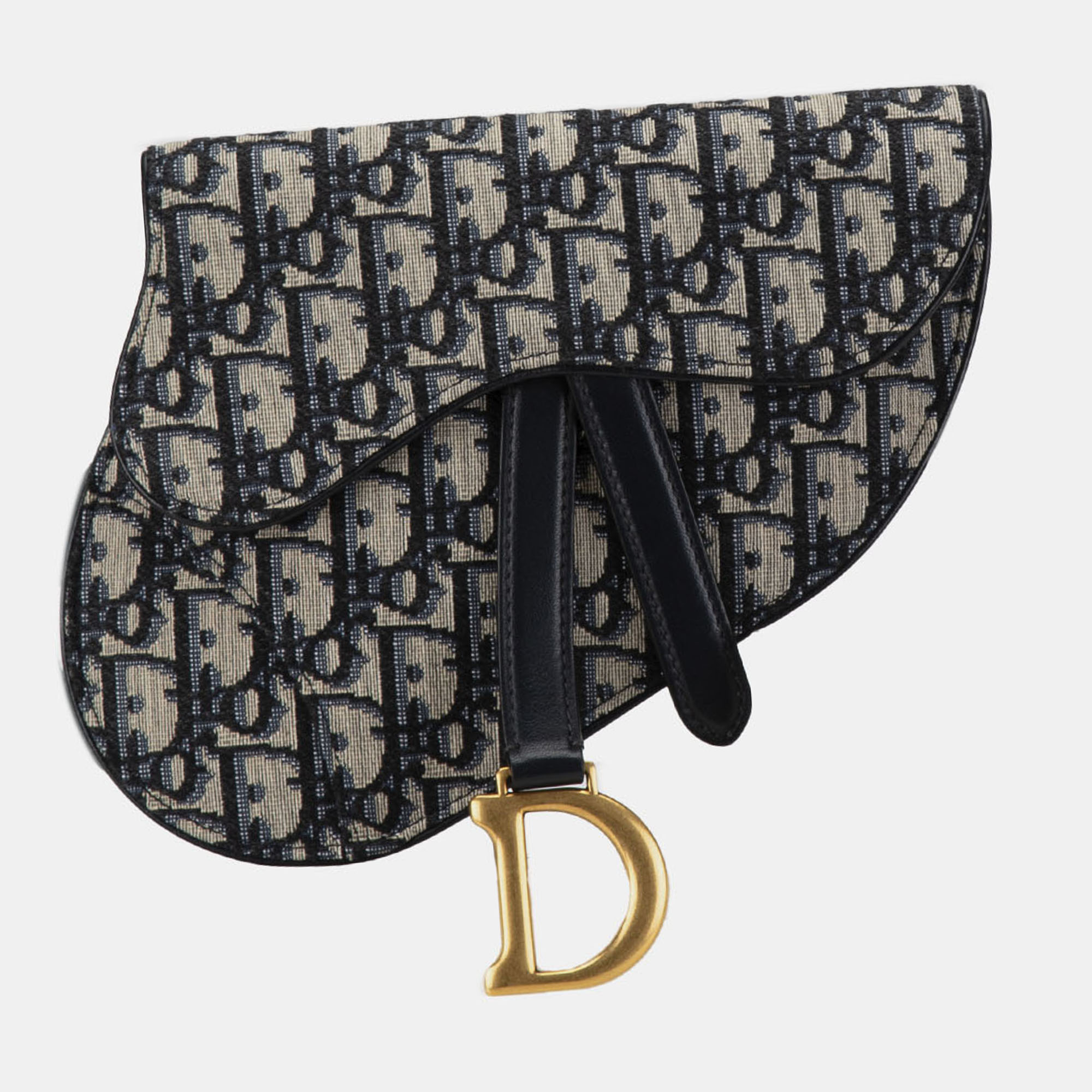 Dior Blue Oblique Canvas Saddle Belt Bag