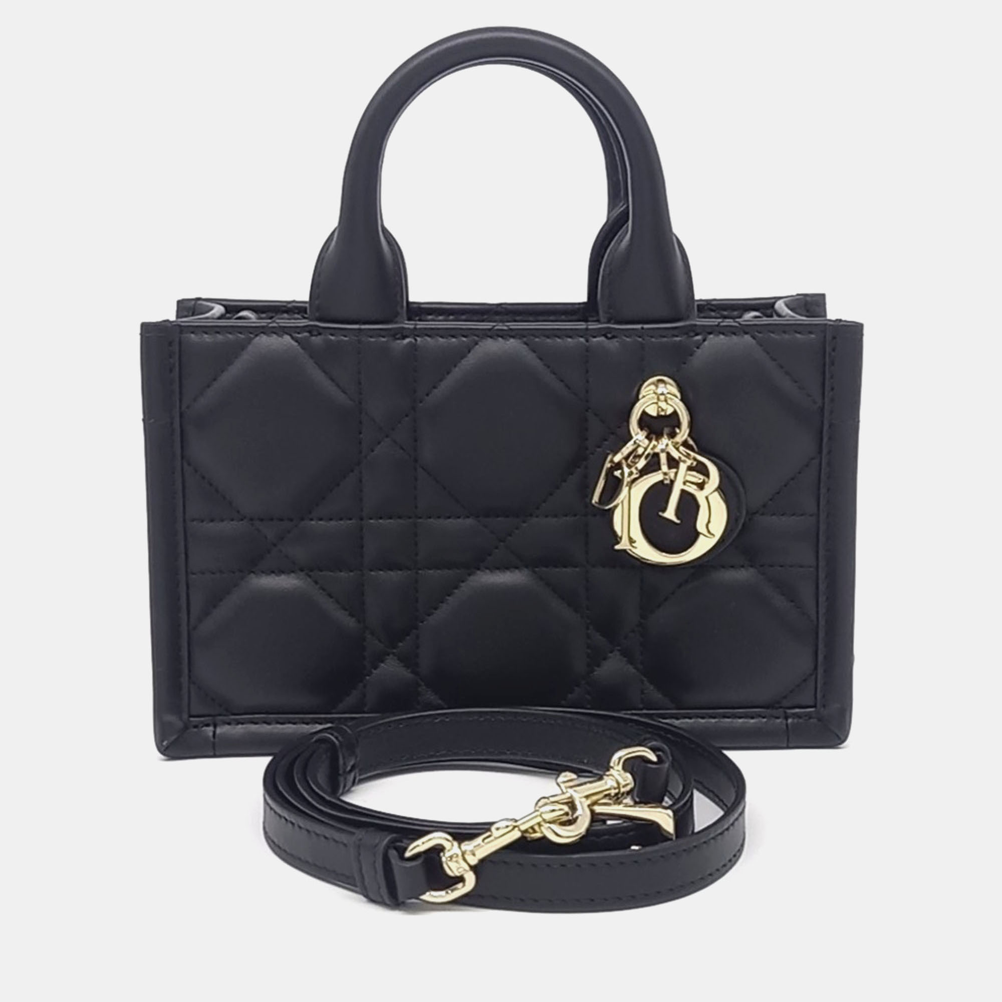 

Dior Cannage Book Tote Bag Mini, Black