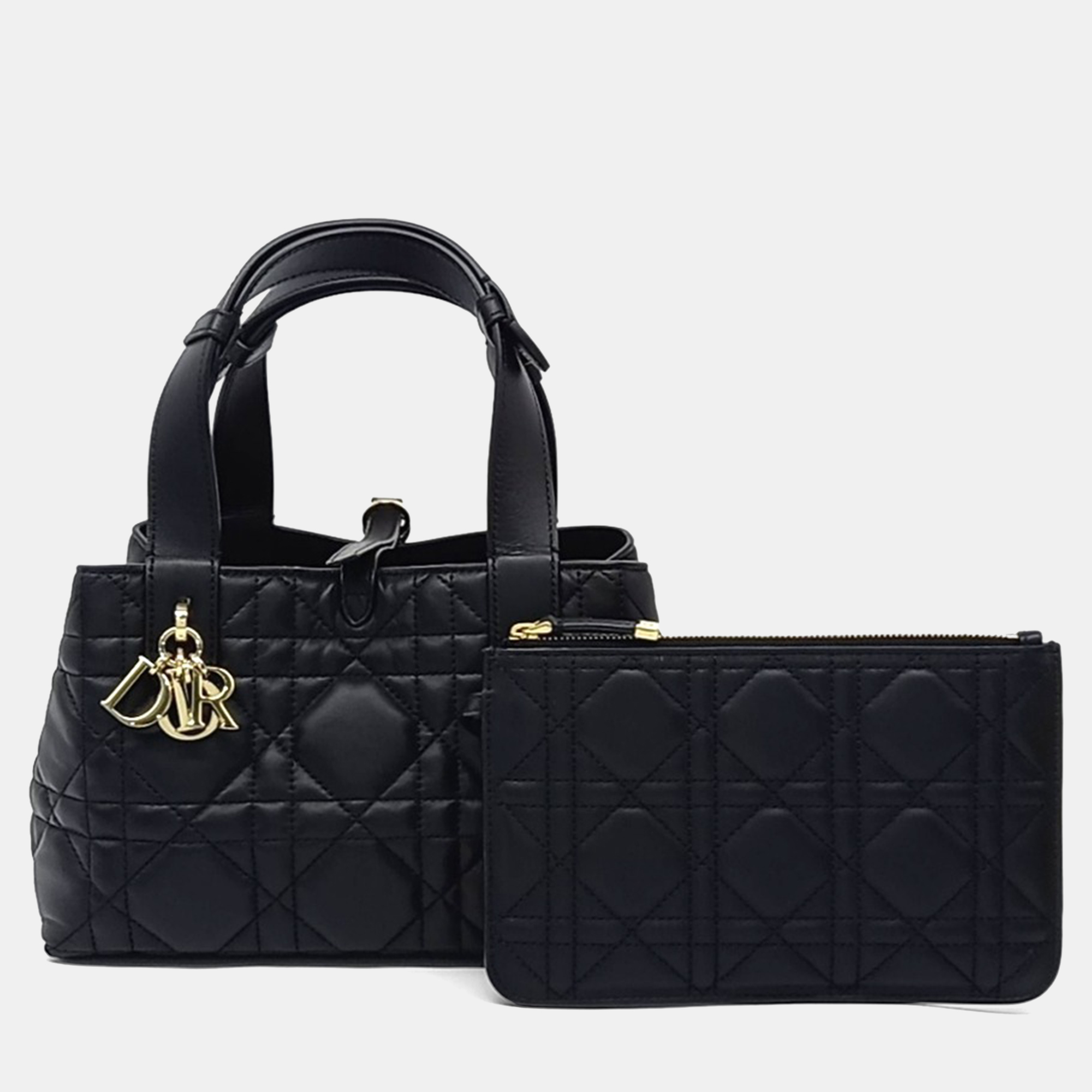 

Dior Small Black Leather Toujours Bag