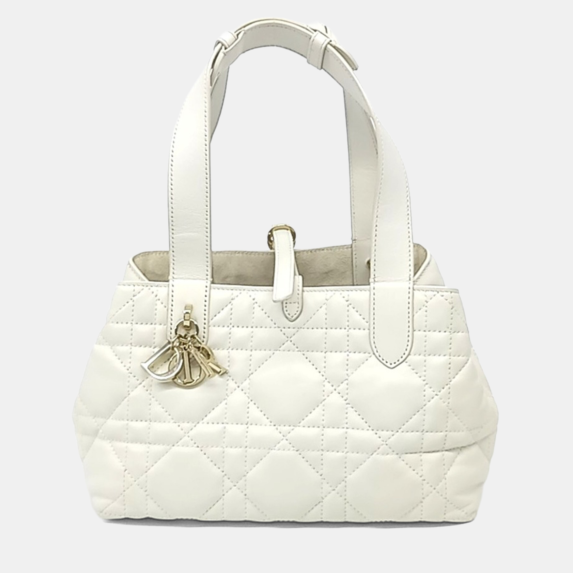 

Dior White Leather Toujours Small