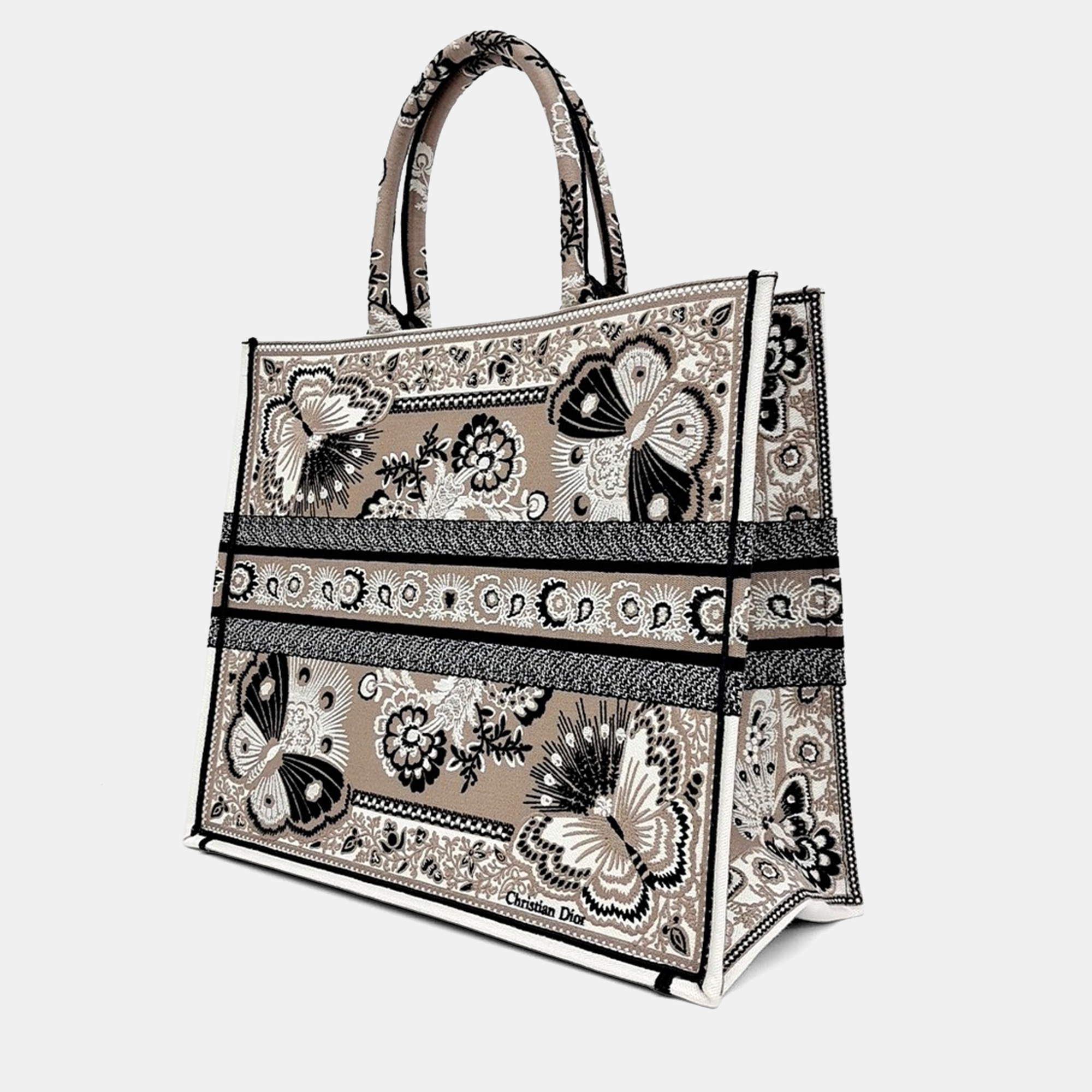 

Dior Multicolor Fabric Book Tote Bag