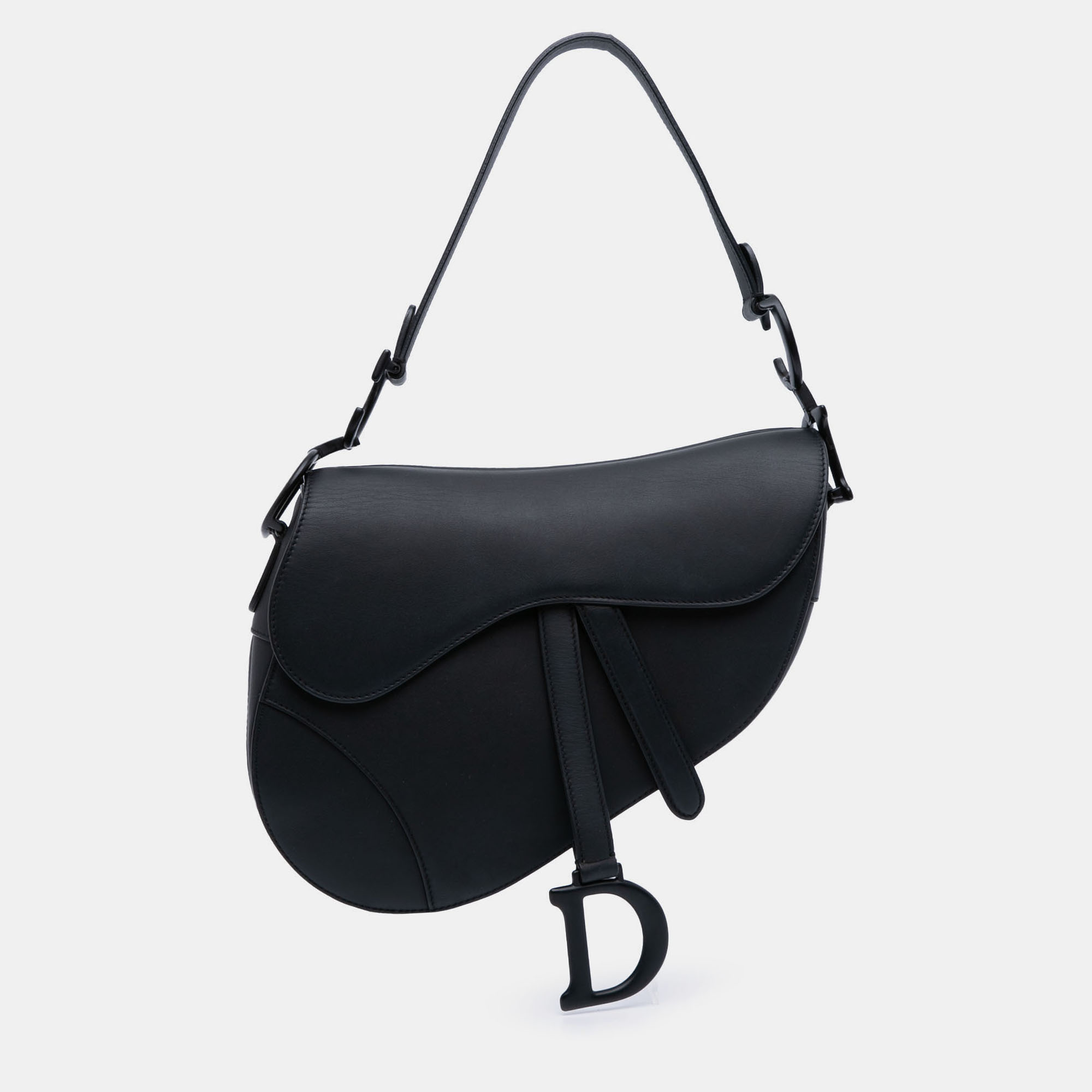 

Dior Black Ultra Matte Calfskin Saddle Bag
