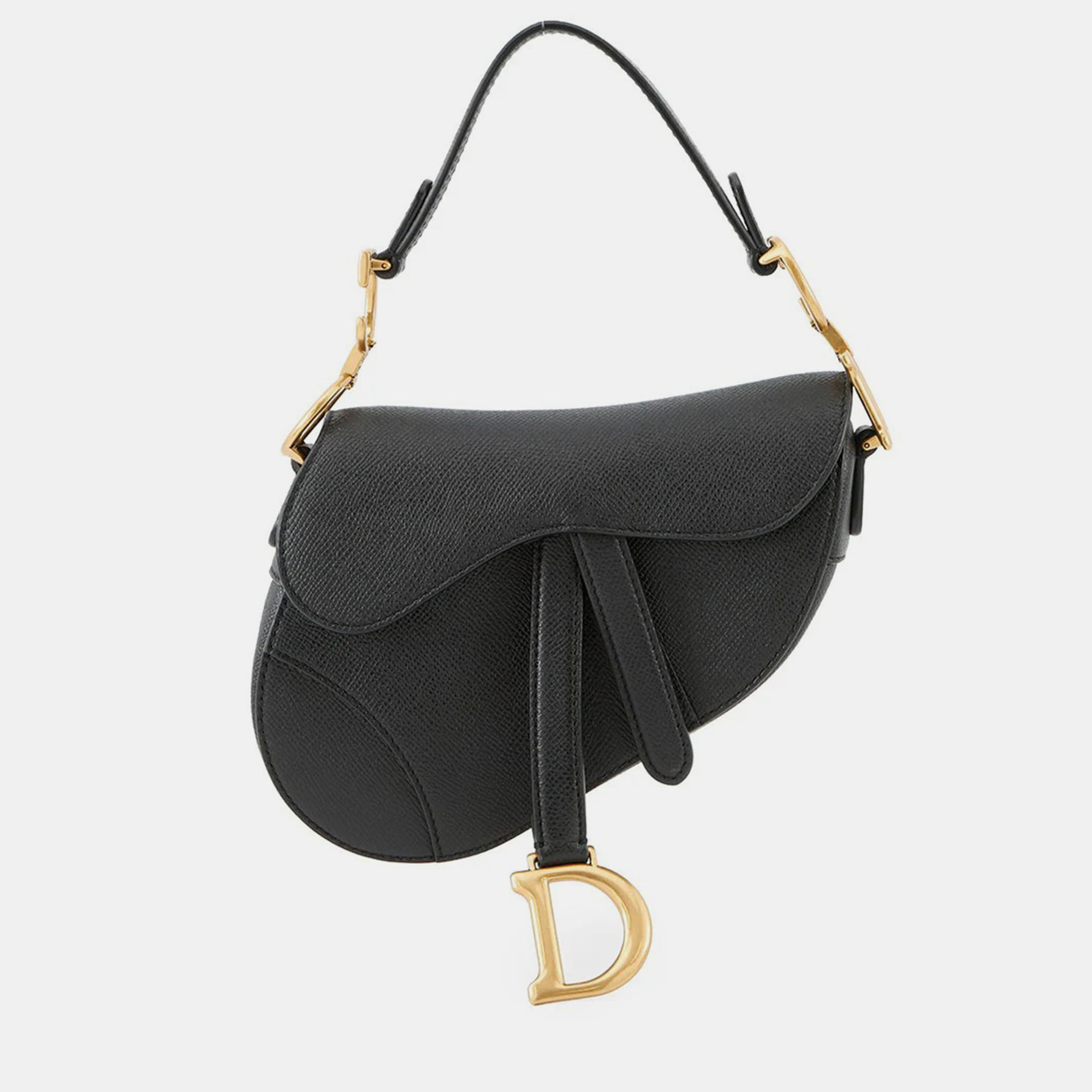 

Dior Saddle Bag Black Leather Size Mini