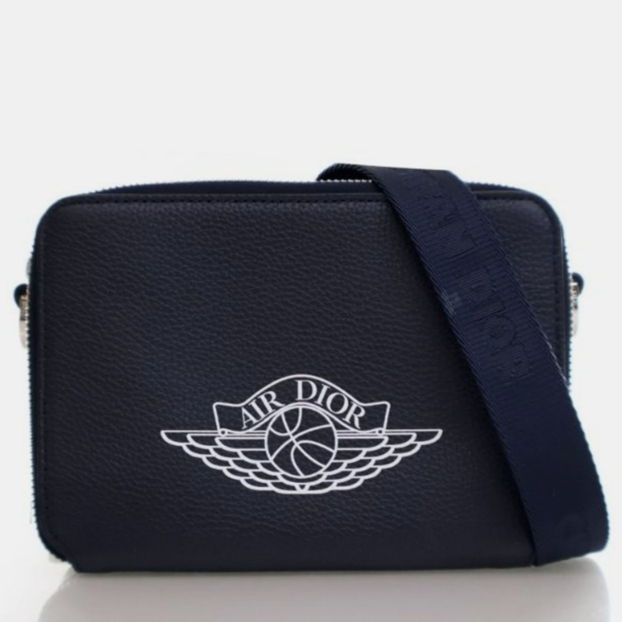 

Dior x Air Jordan Calfskin Messenger, Black