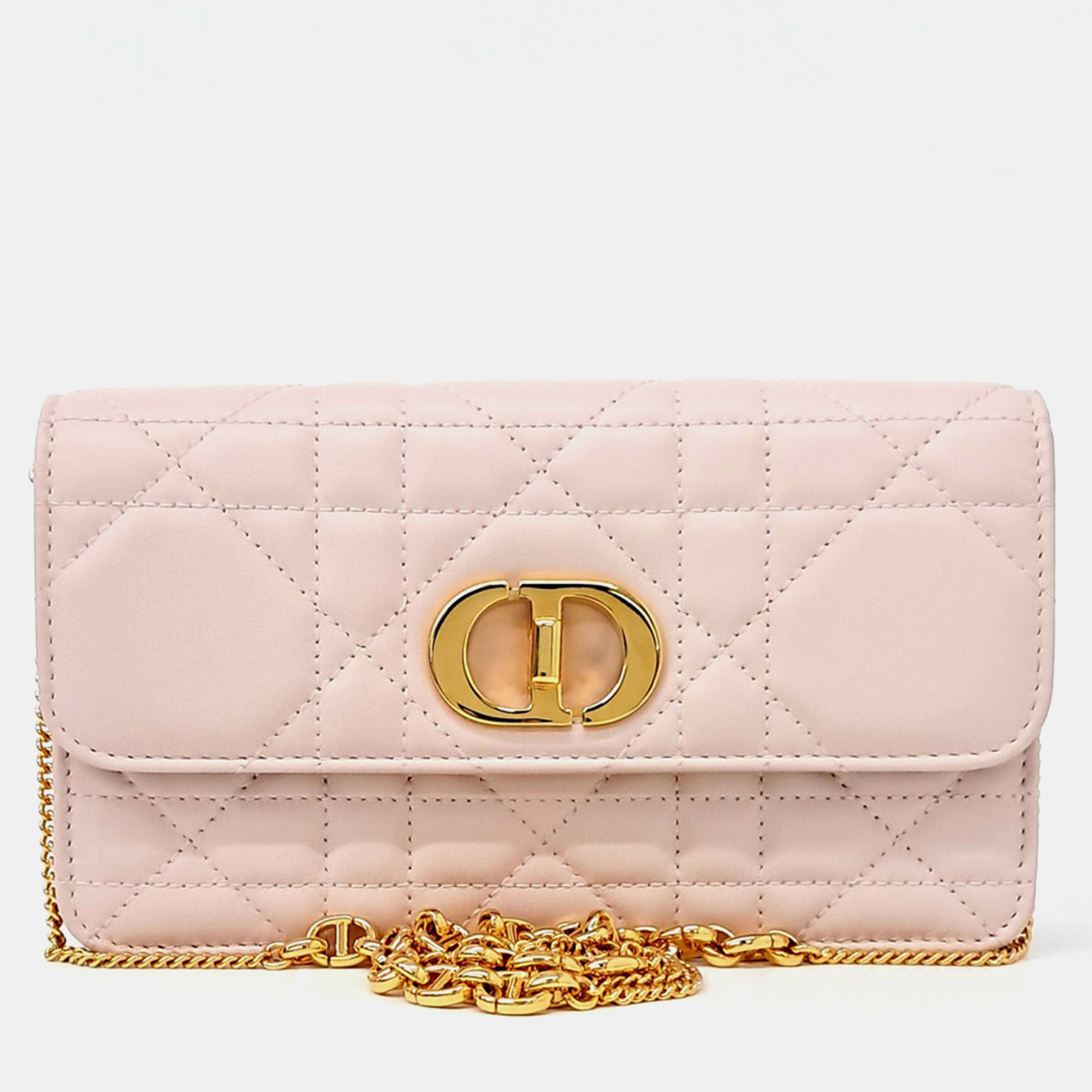 

Dior Pink Leather Chain Crossbody Bag