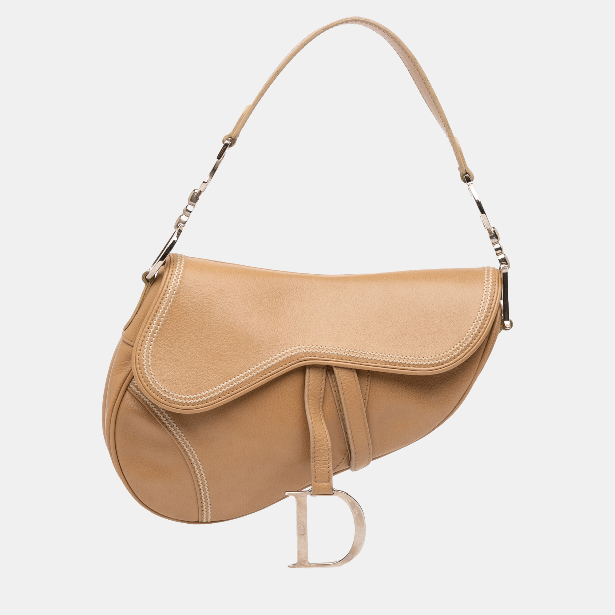 

Dior Brown Leather Saddle Bag