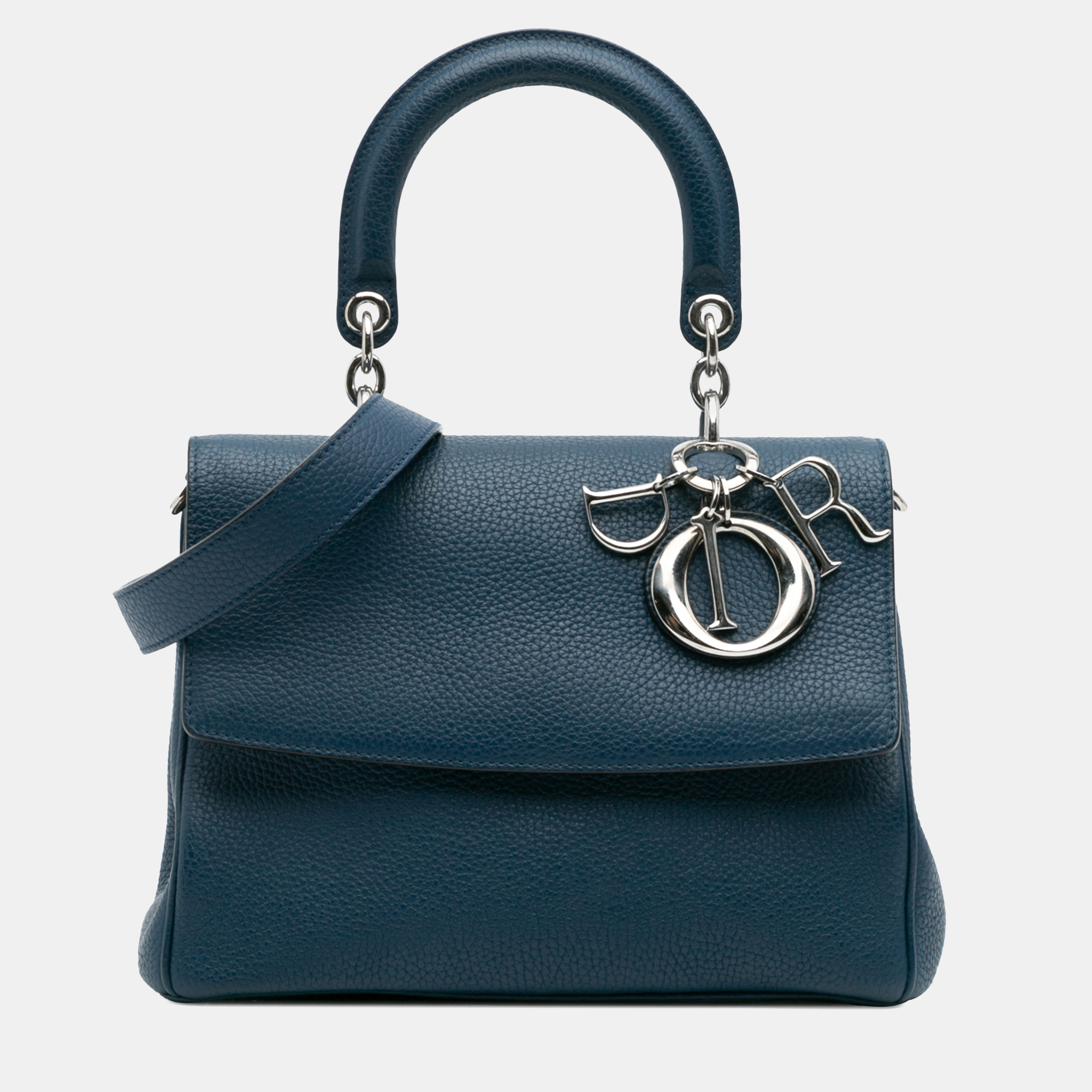 

Dior Navy Blue Small Leather Be Dior Flap
