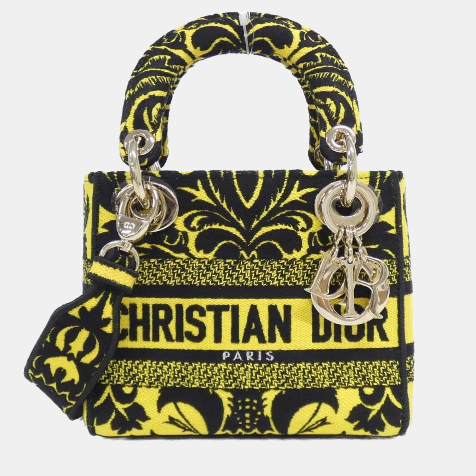 

Christian Dior Lady D-Light Mini Handbag, Black